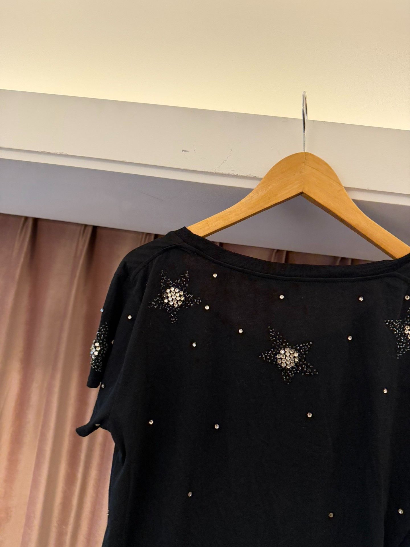 Saint Laurent Paris Saint Laurent Star Crystal T-Shirt Size S Size US S / EU 44-46 / 1 - 4 Thumbnail