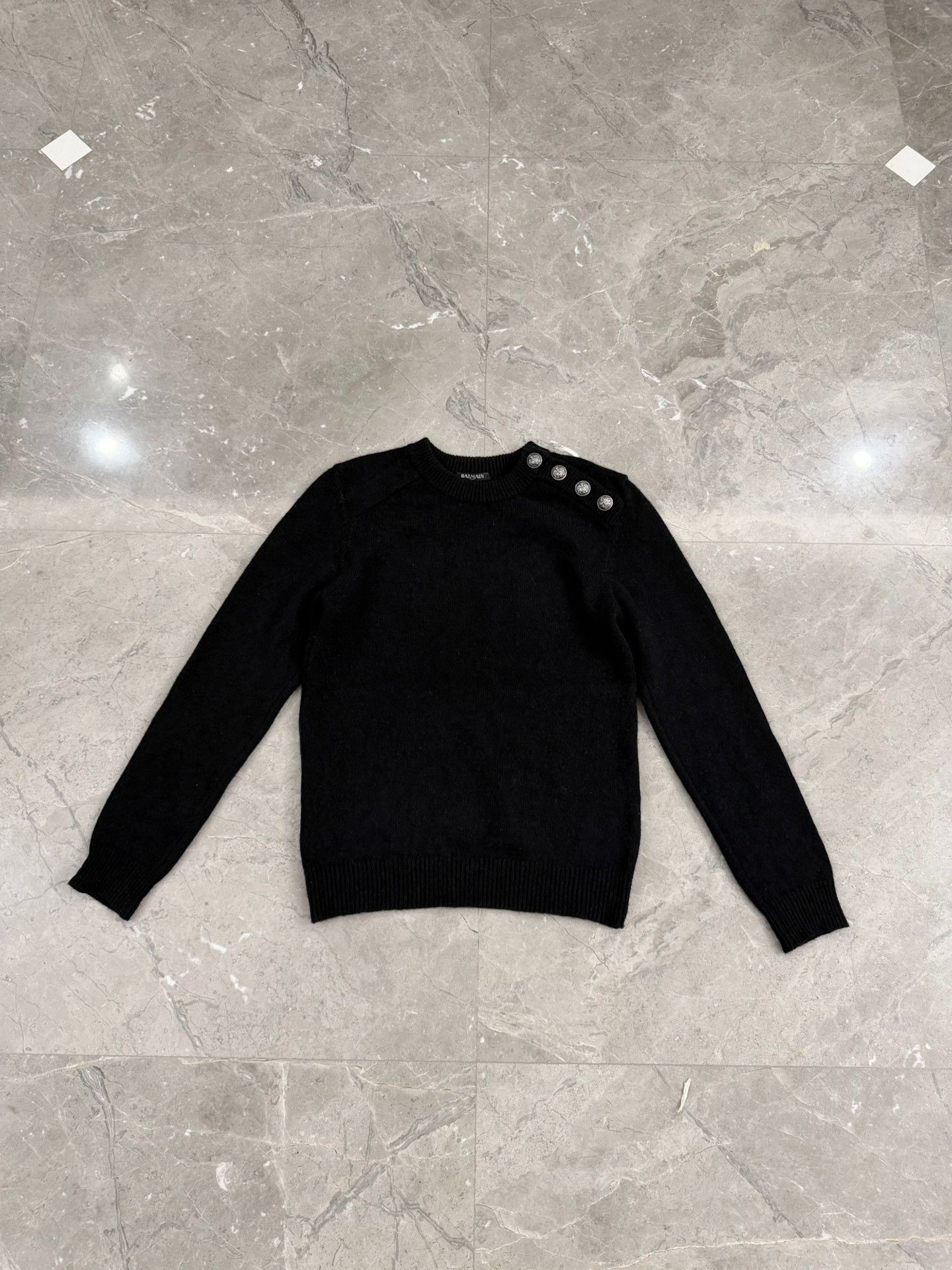 Balmain Balmain Cashmere Button Shoulder Sweater Size S Size US S / EU 44-46 / 1 - 2 Thumbnail