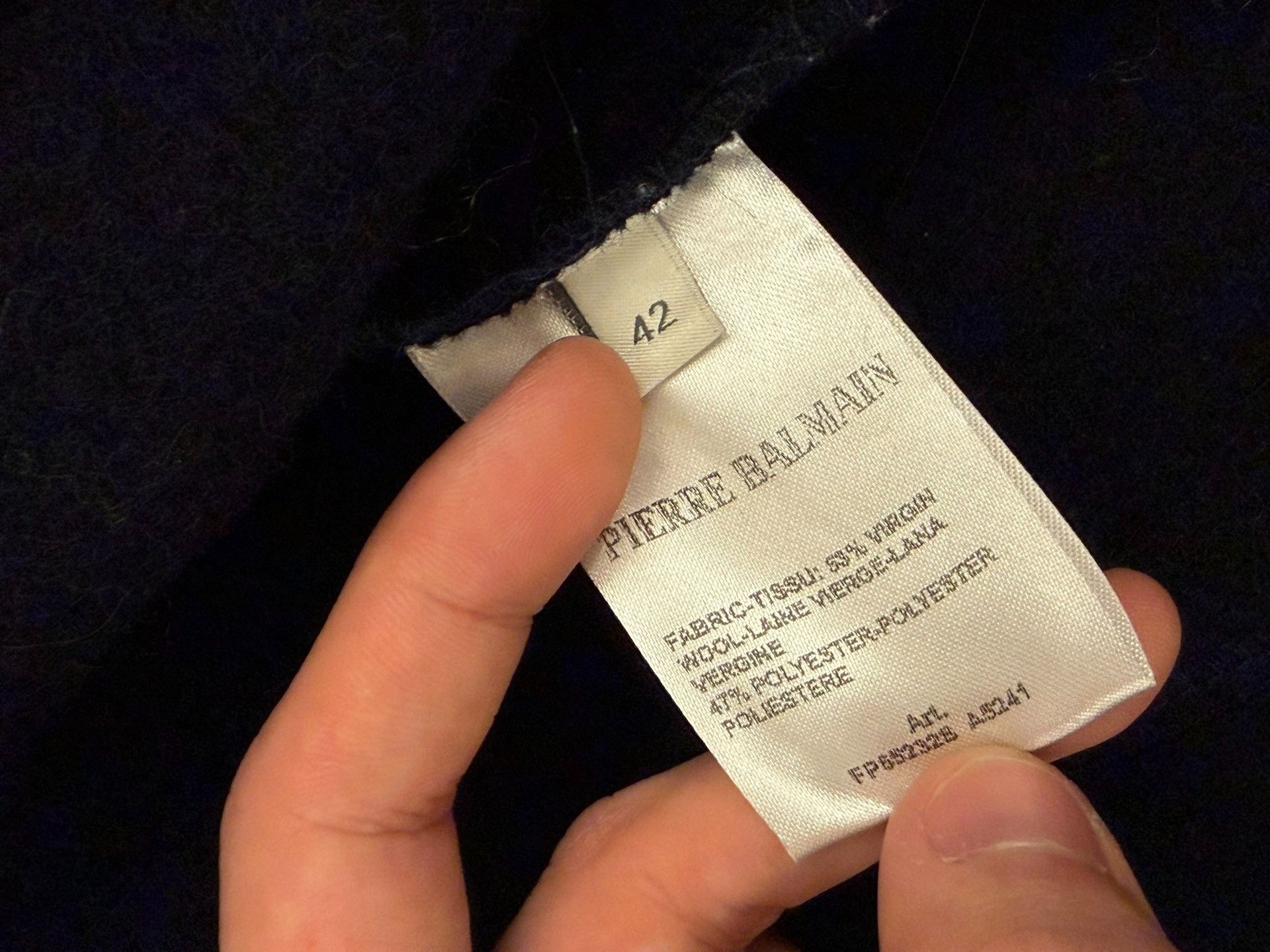 Pierre Balmain Pierre Balmain Napoleon Wool Jacket Size XS Size US XS / EU 42 / 0 - 9 Thumbnail