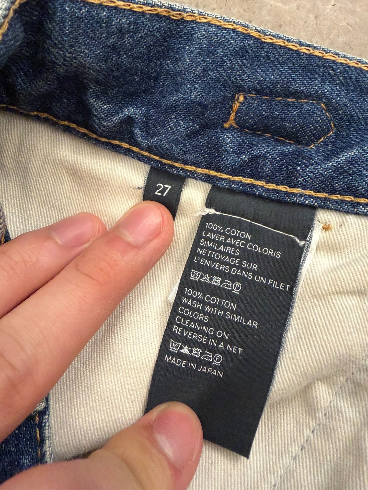 Celine Celine Triomphe Buckle Denim Jeans Size 27 Size US 27 - 9 Thumbnail