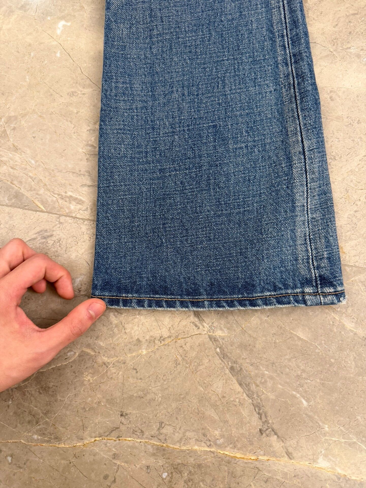 Celine Celine Triomphe Buckle Denim Jeans Size 27 Size US 27 - 7 Thumbnail