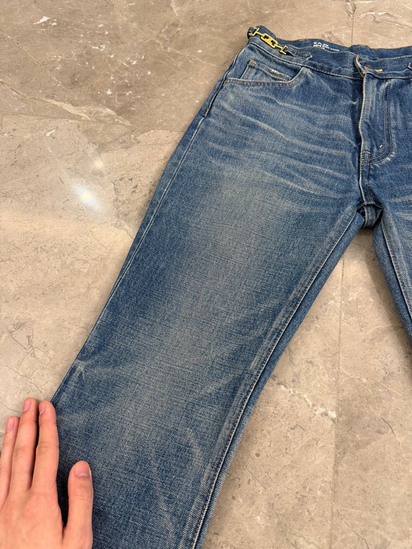 Celine Celine Triomphe Buckle Jeans Size 26 Size 26" / US 2 / IT 38 - 7 Thumbnail