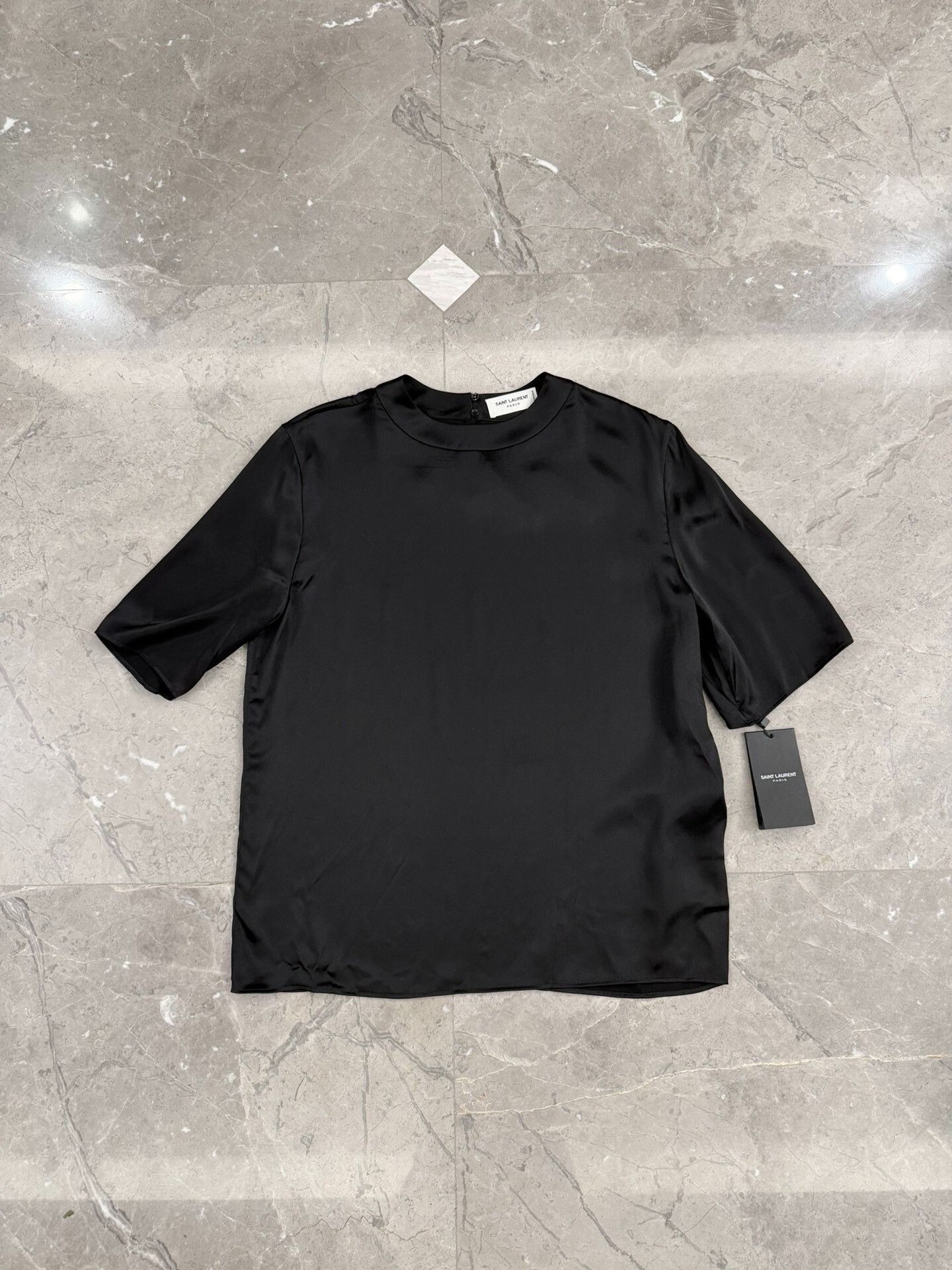 Saint Laurent Paris Saint Laurent Uniform Silk Blouse Size 36 Size XS / US 0-2 / IT 36-38 - 2 Thumbnail