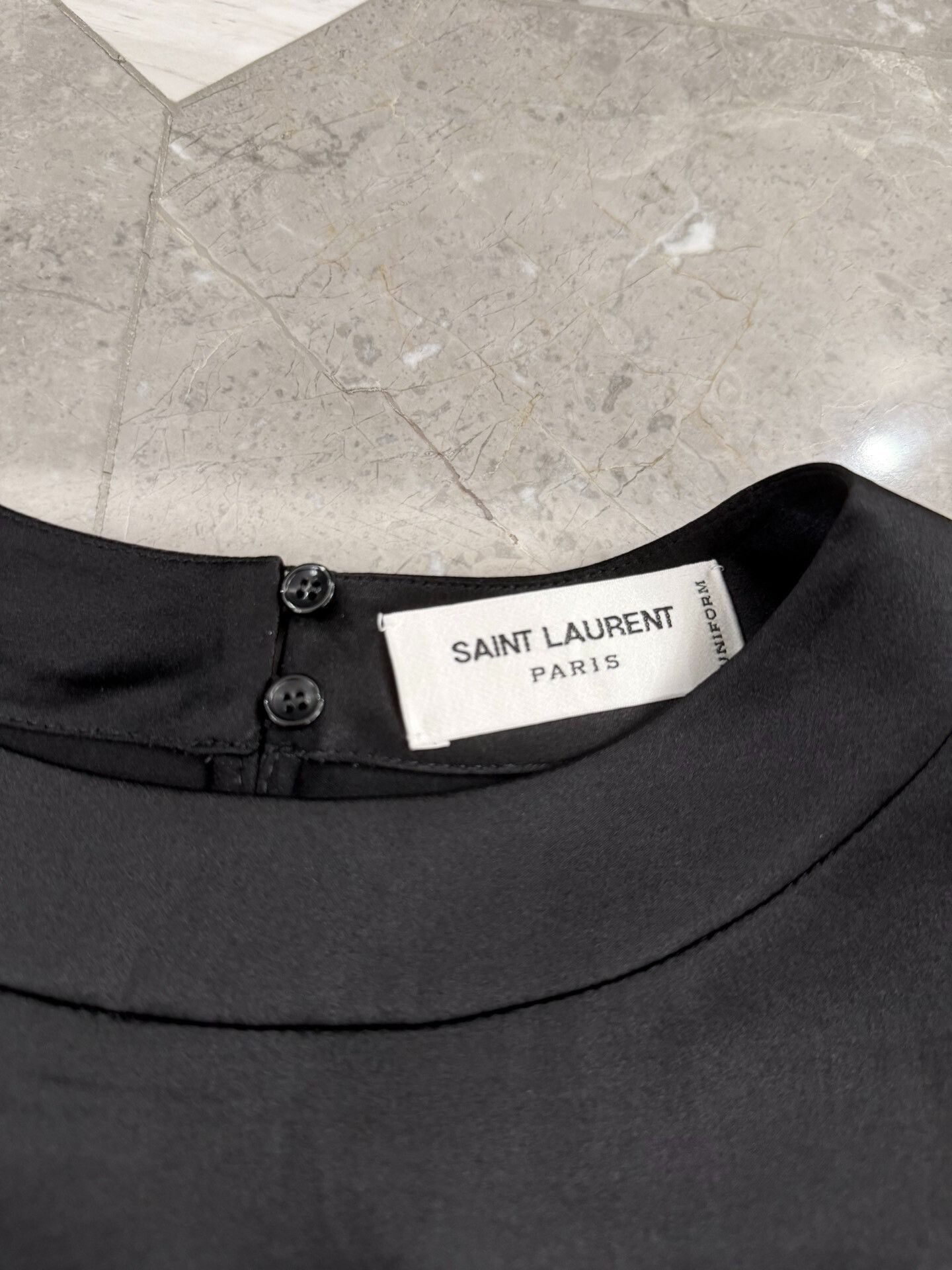 Saint Laurent Paris Saint Laurent Uniform Silk Blouse Size 36 Size XS / US 0-2 / IT 36-38 - 4 Thumbnail