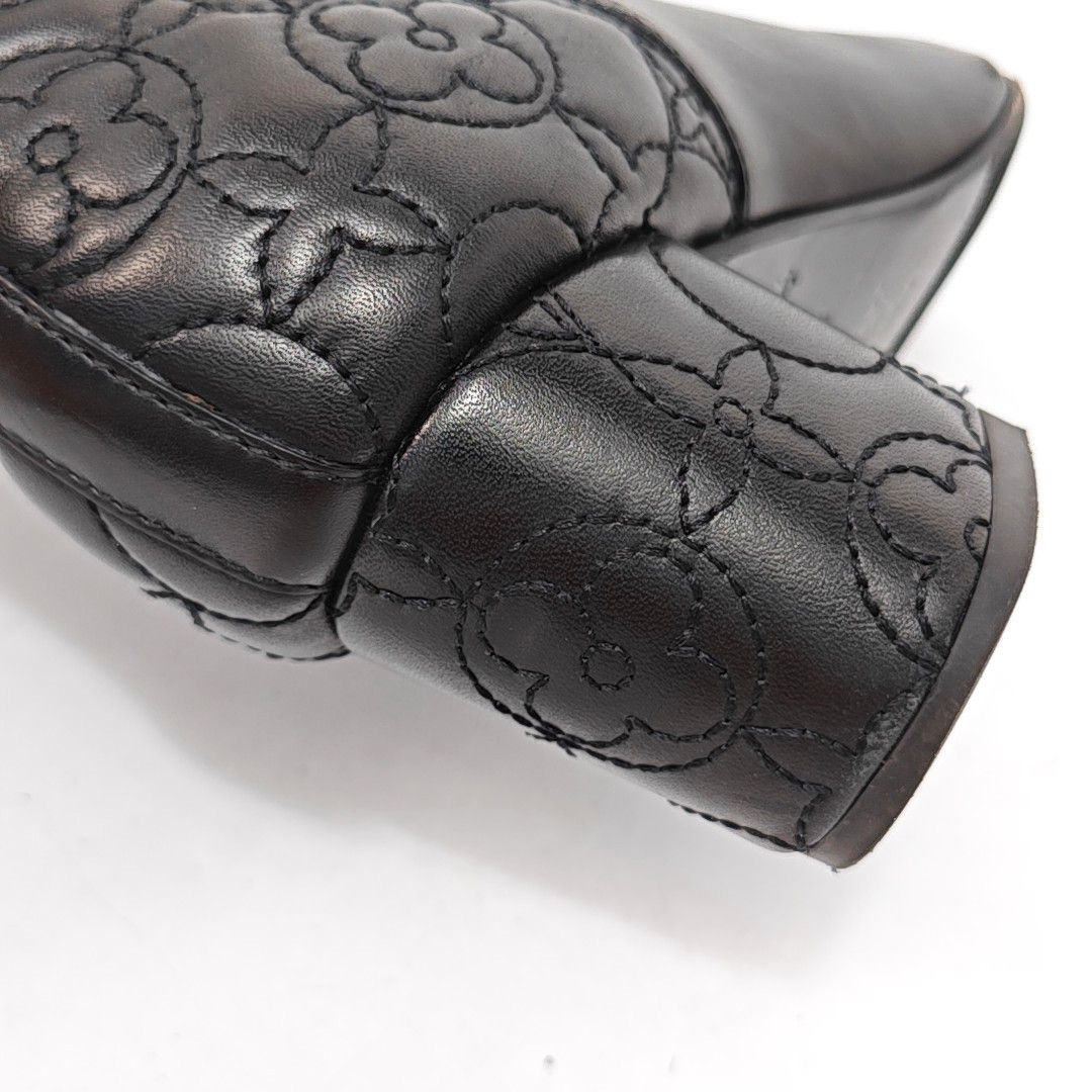 Louis Vuitton Louis Vuitton Monogram Embroidered Ankle Boots Size 35 Size US 5 / IT 35 - 11 Thumbnail