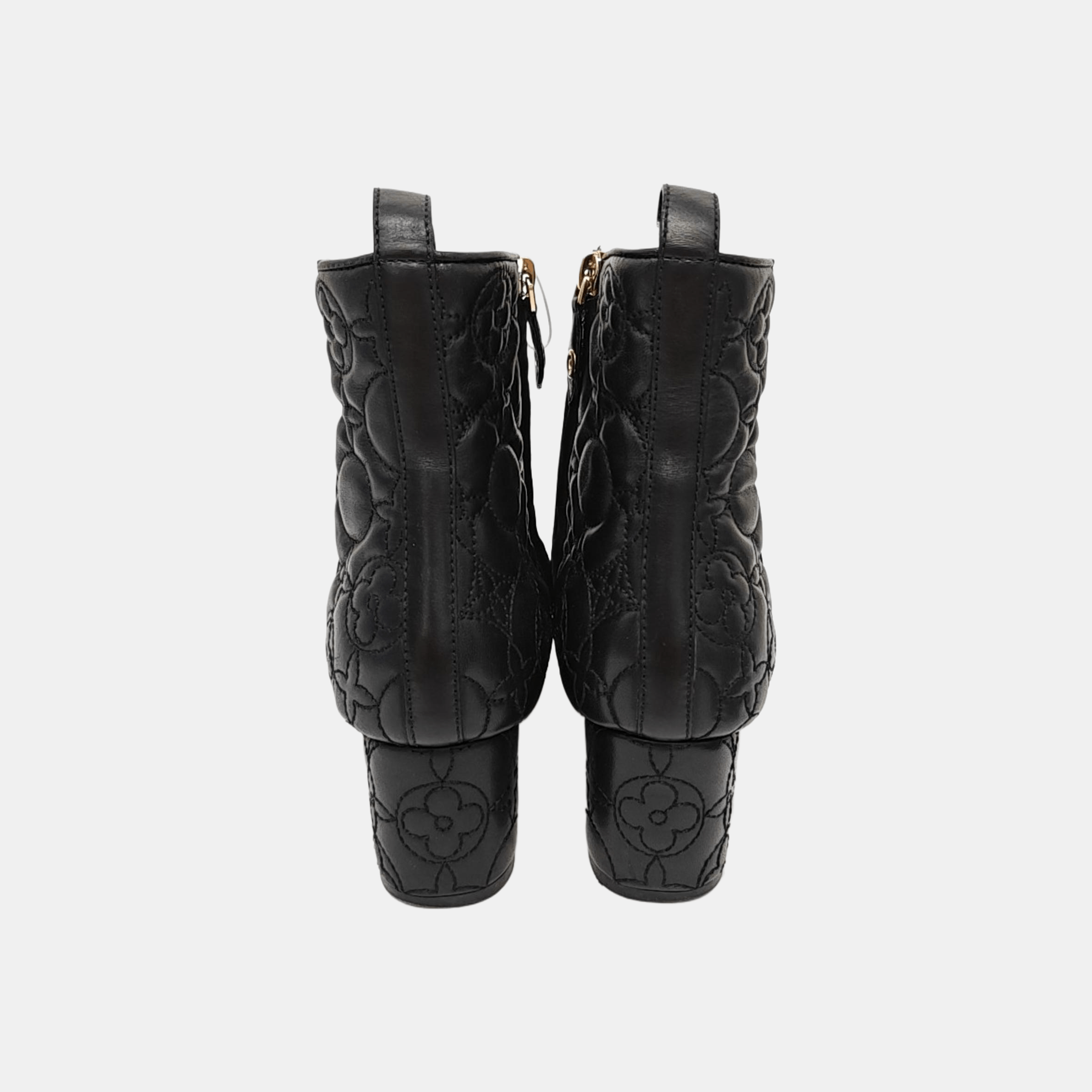Louis Vuitton Louis Vuitton Monogram Embroidered Ankle Boots Size 35 Size US 5 / IT 35 - 4 Thumbnail