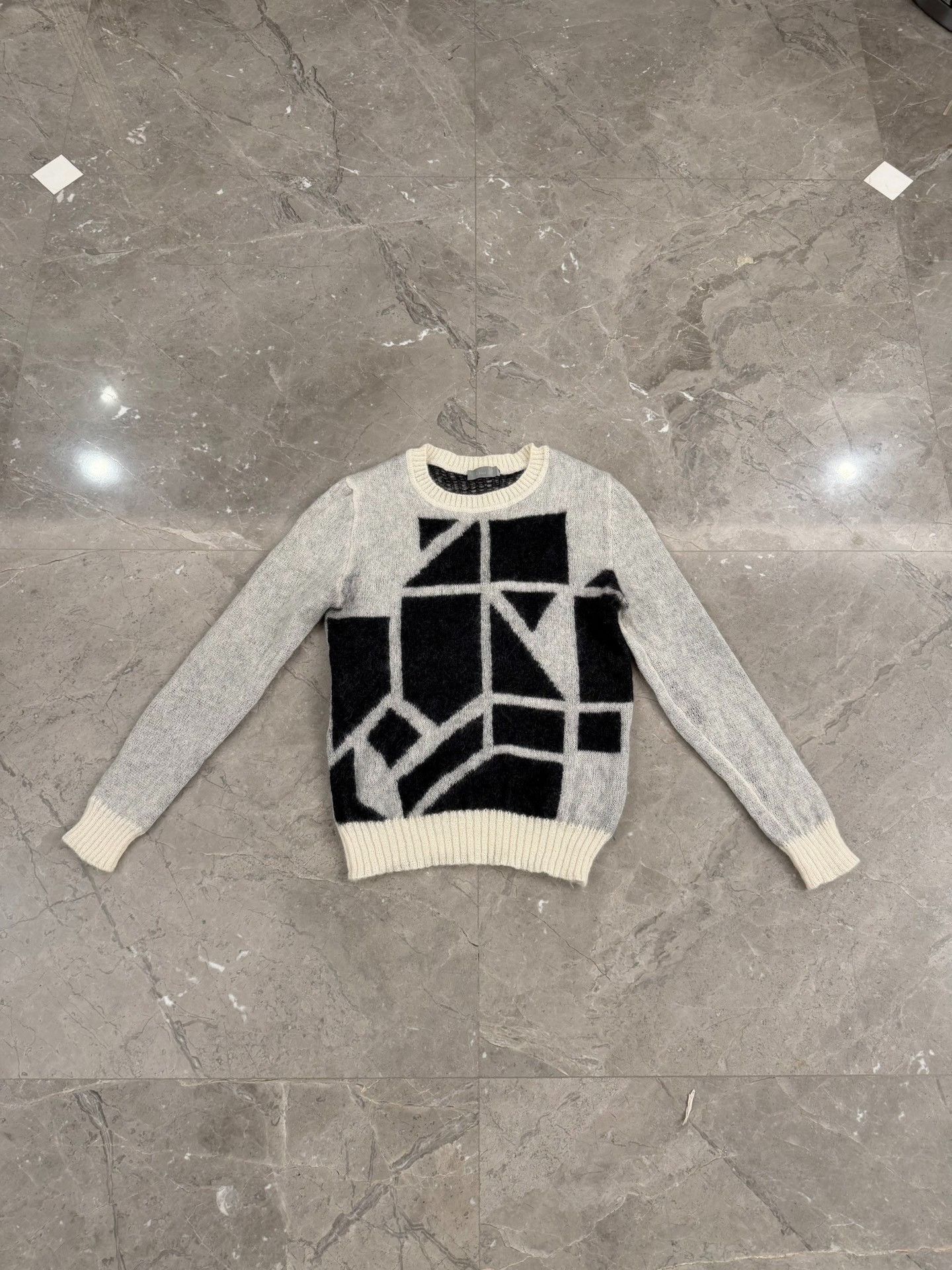 Dior Dior Geometric Mohair Knit Sweater Size S Size US S / EU 44-46 / 1 - 2 Thumbnail