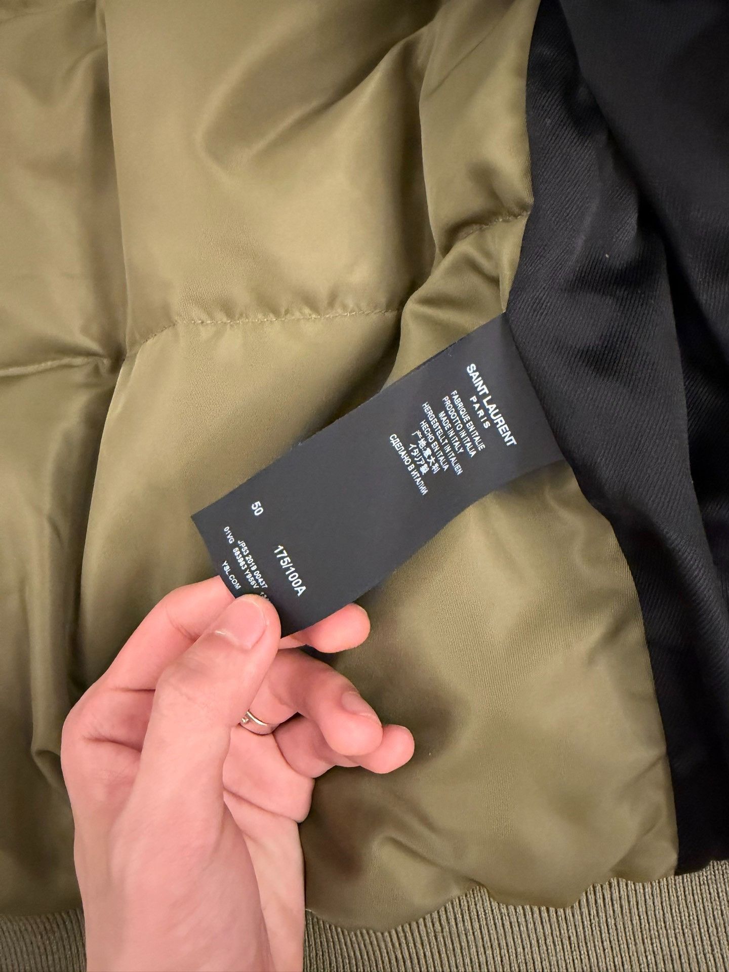 Saint Laurent Paris Saint Laurent Green Puffer Bomber Jacket Size 50 Size US M / EU 48-50 / 2 - 8 Thumbnail