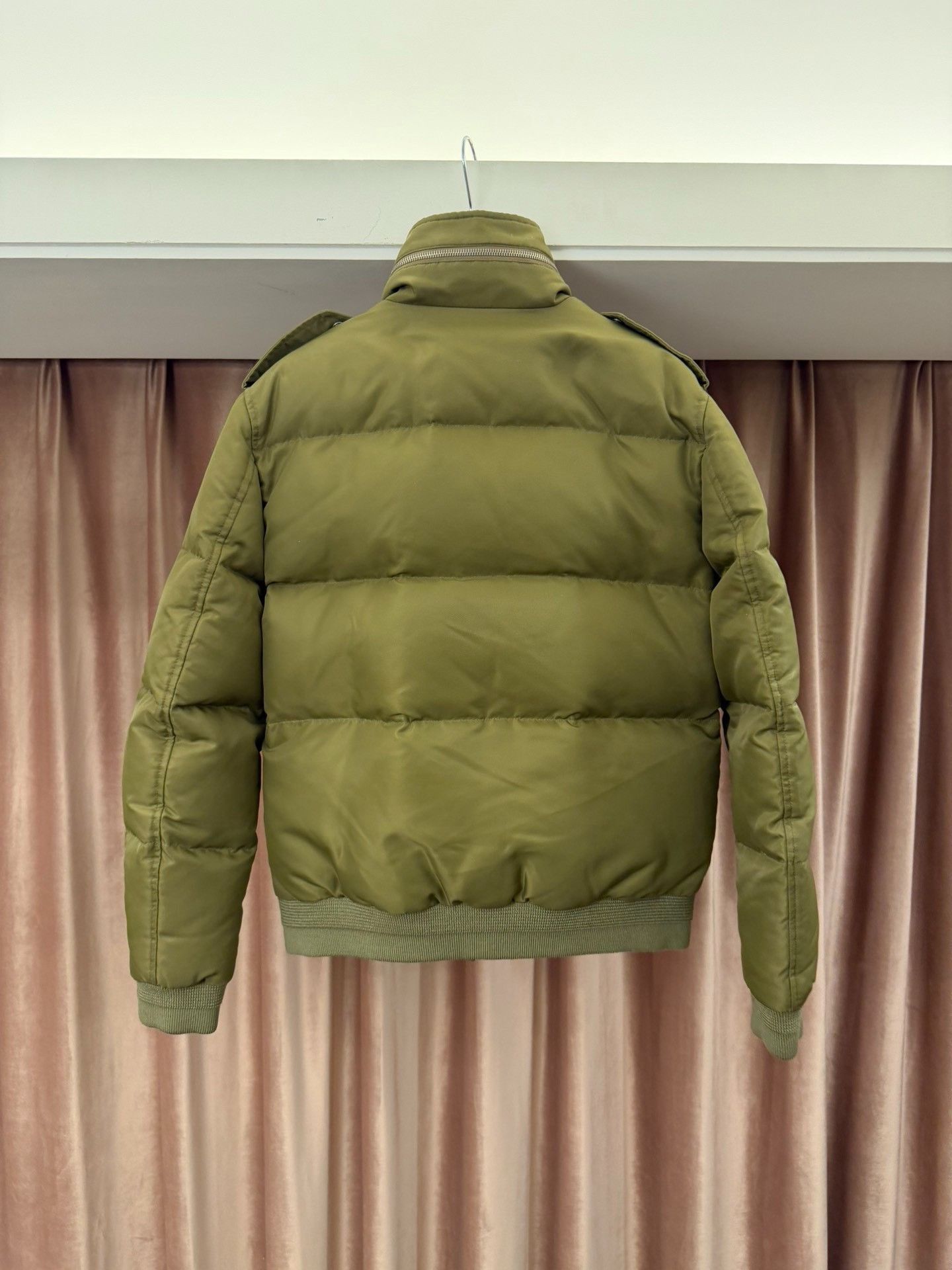 Saint Laurent Paris Saint Laurent Green Puffer Bomber Jacket Size 50 Size US M / EU 48-50 / 2 - 3 Thumbnail