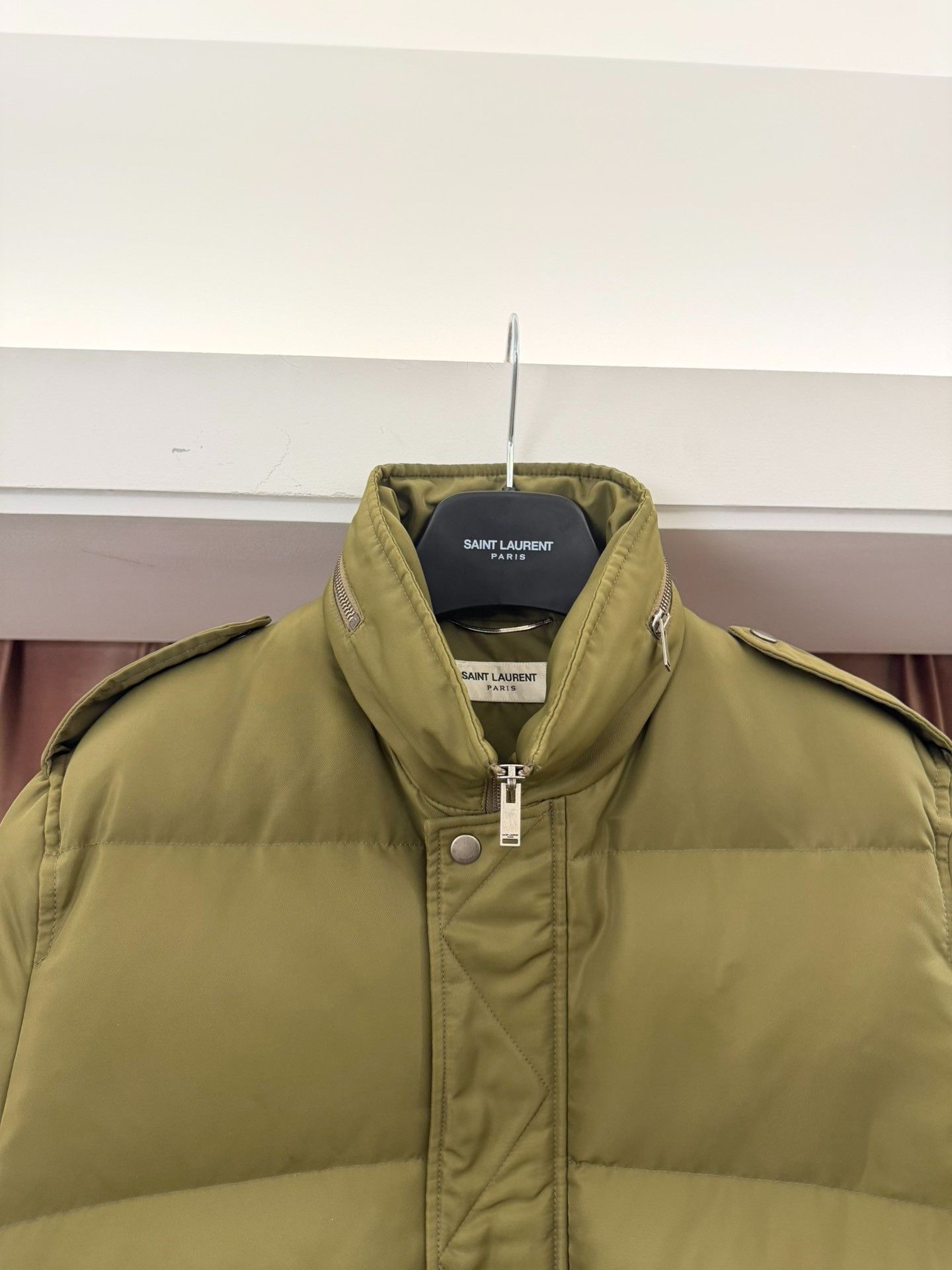 Saint Laurent Paris Saint Laurent Green Puffer Bomber Jacket Size 50 Size US M / EU 48-50 / 2 - 4 Thumbnail