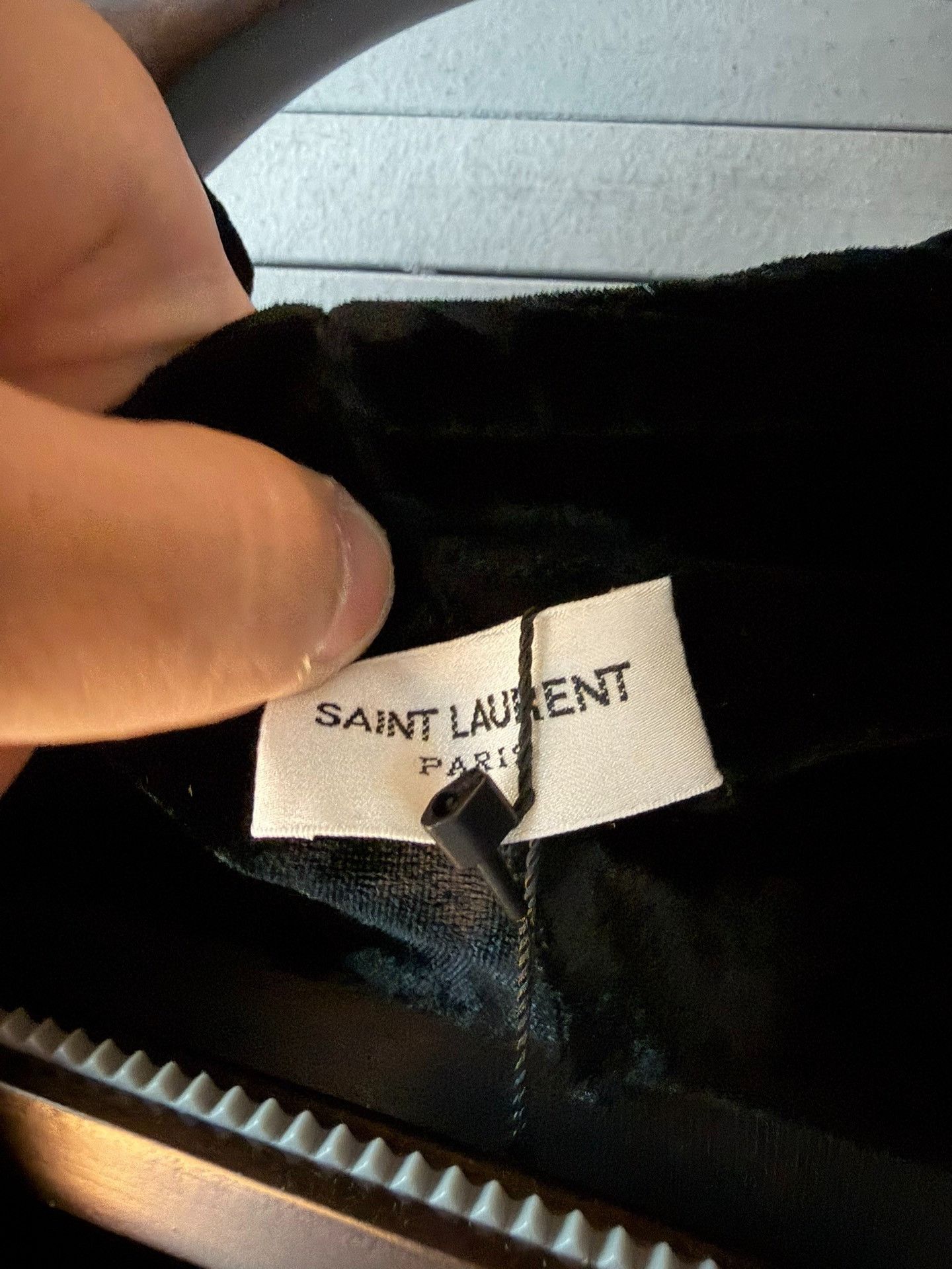 Saint Laurent Paris Saint Laurent Velvet Shirt Size L Size US L / EU 52-54 / 3 - 6 Thumbnail