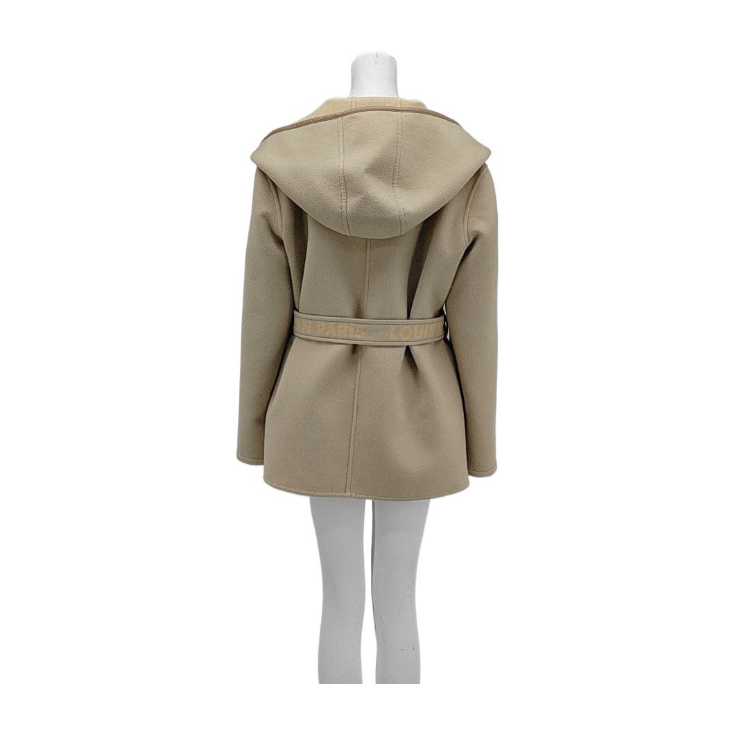 Louis Vuitton LOUIS VUITTON Monogram Wool Hooded Coat Size 42 Size M / US 6-8 / IT 42-44 - 2 Thumbnail