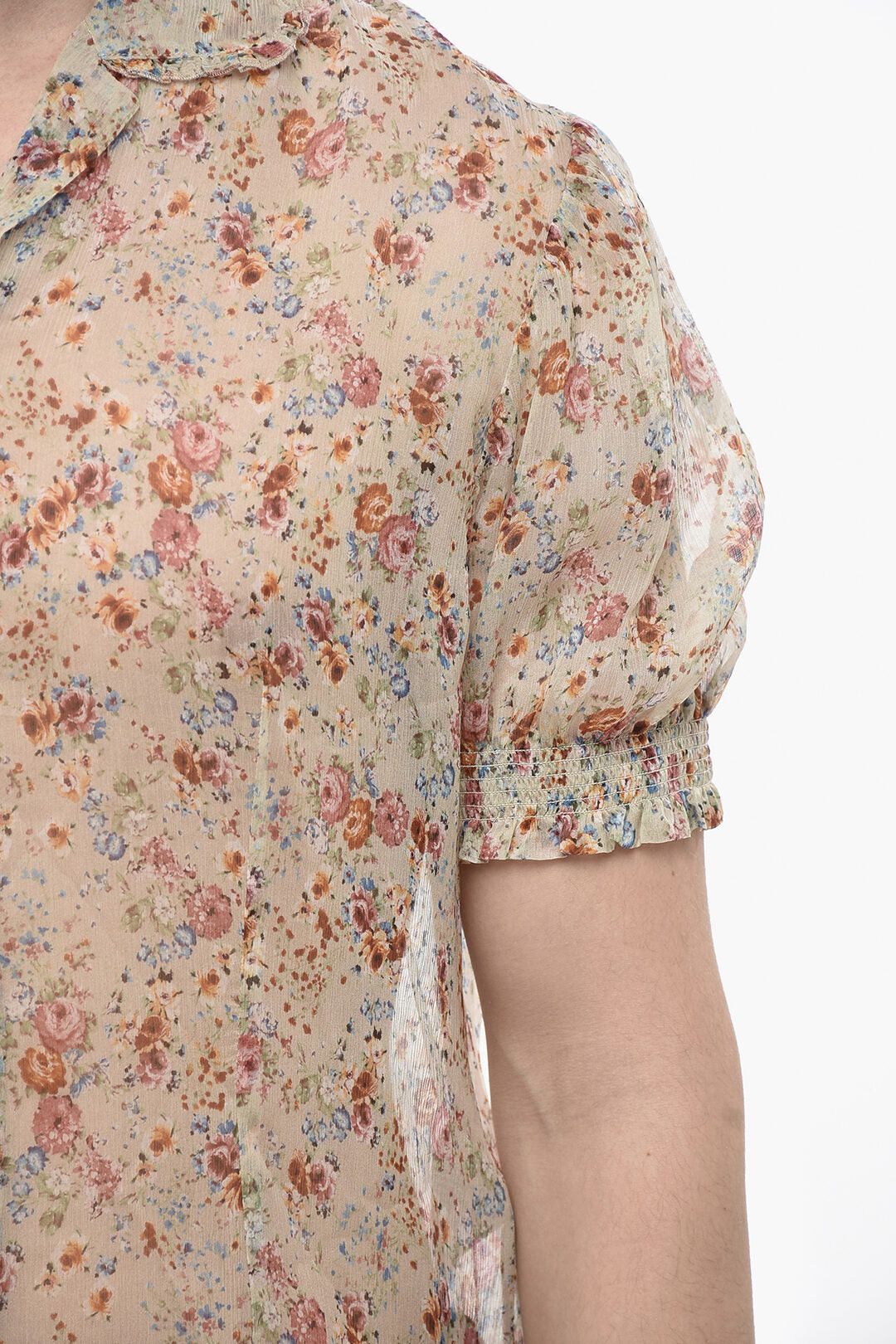 Dsquared2 Garden Sutra Silk Shirt with Floral Print Size US M / EU 48-50 / 2 - 3 Thumbnail