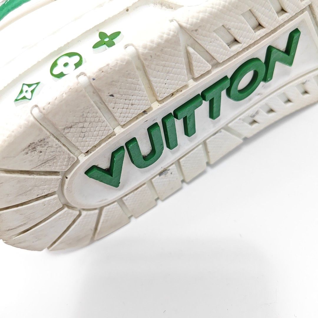 Louis Vuitton LOUIS VUITTON Green Brushstroke Low-Top Sneakers US 9 Size US 9 / EU 42 - 13 Thumbnail