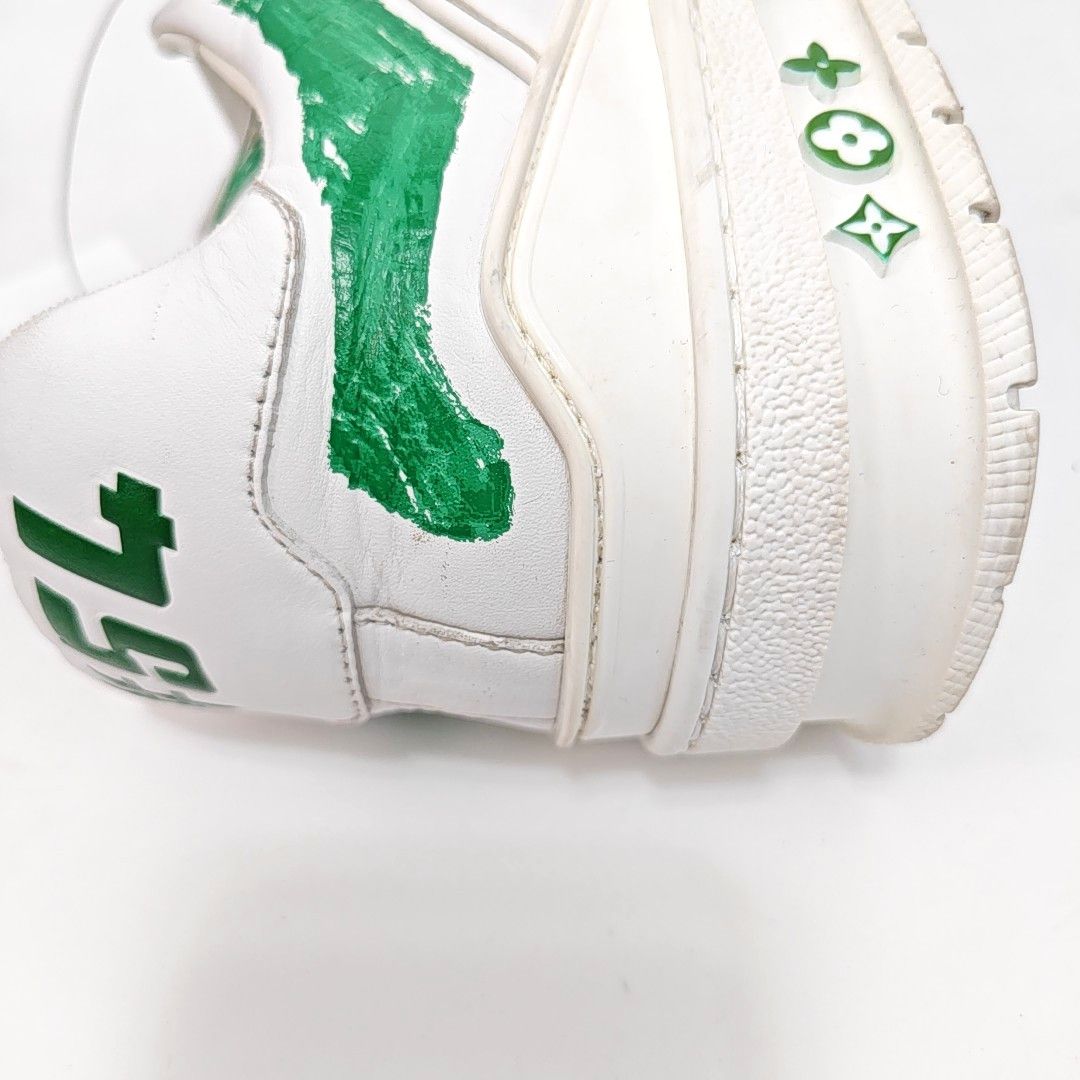 Louis Vuitton LOUIS VUITTON Green Brushstroke Low-Top Sneakers US 9 Size US 9 / EU 42 - 12 Thumbnail