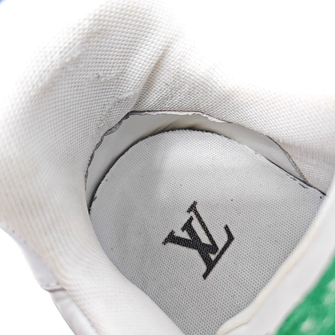 Louis Vuitton LOUIS VUITTON Green Brushstroke Low-Top Sneakers US 9 Size US 9 / EU 42 - 8 Thumbnail