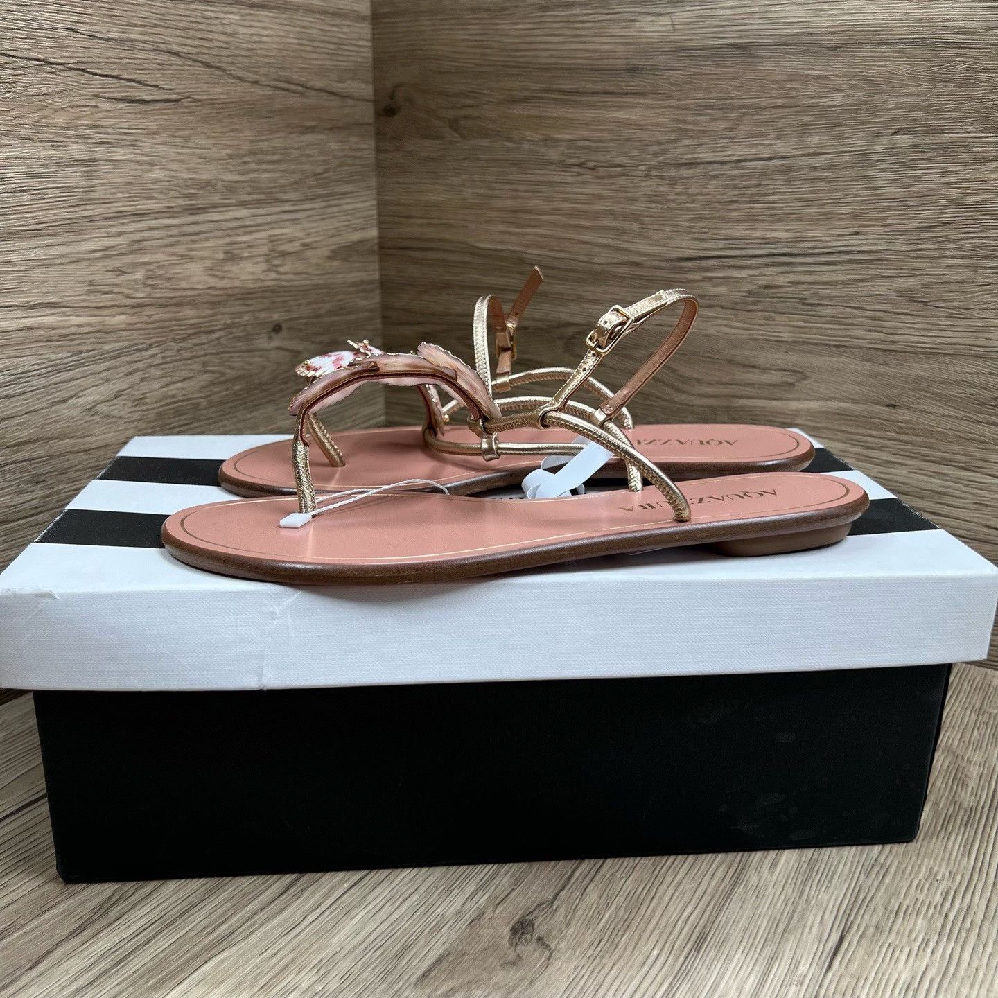 Aquazzura Aquazzura Shell Embellished Sandals Size 37 Size US 7 / IT 37 - 2 Thumbnail