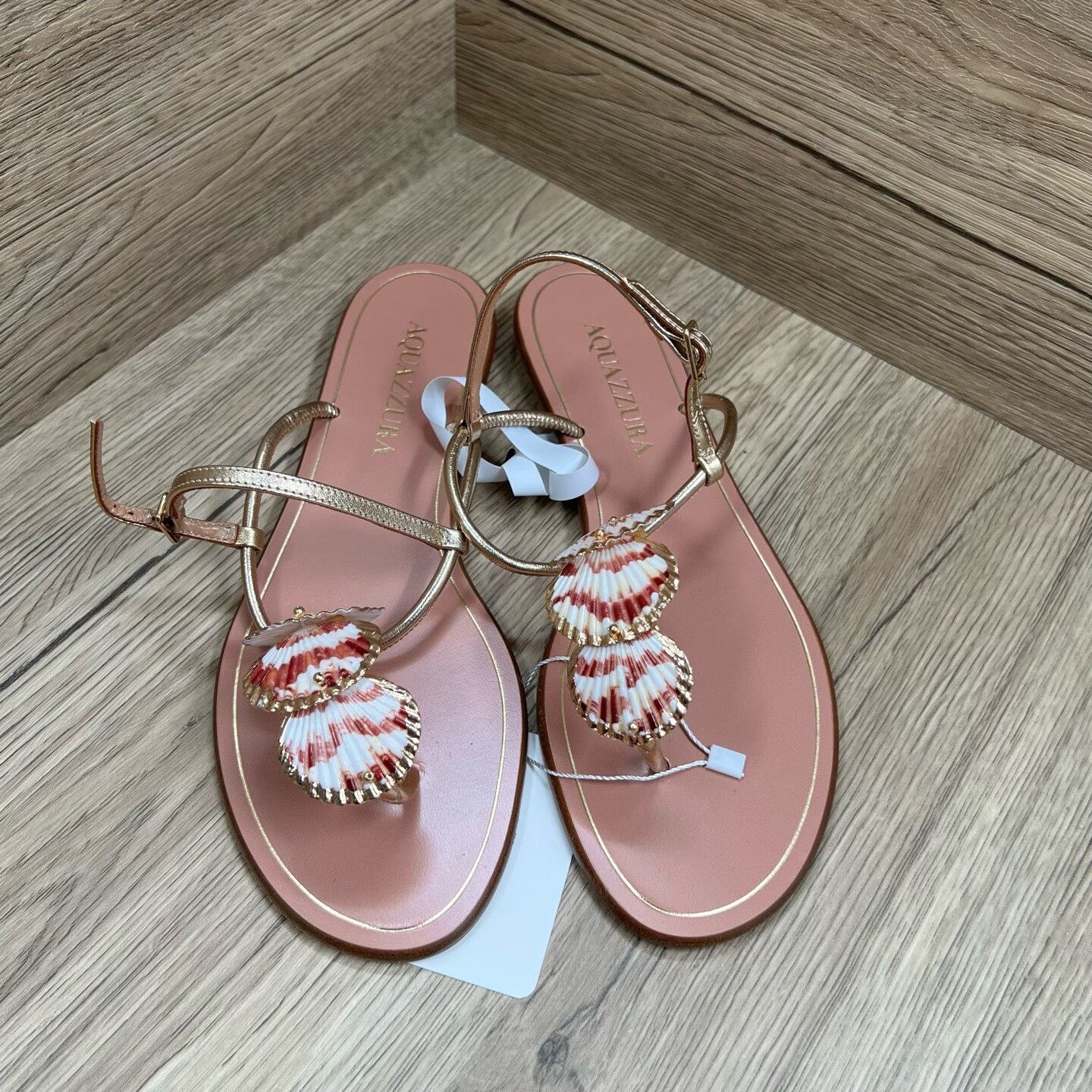 Aquazzura Aquazzura Shell Embellished Sandals Size 37 Size US 7 / IT 37 - 4 Thumbnail