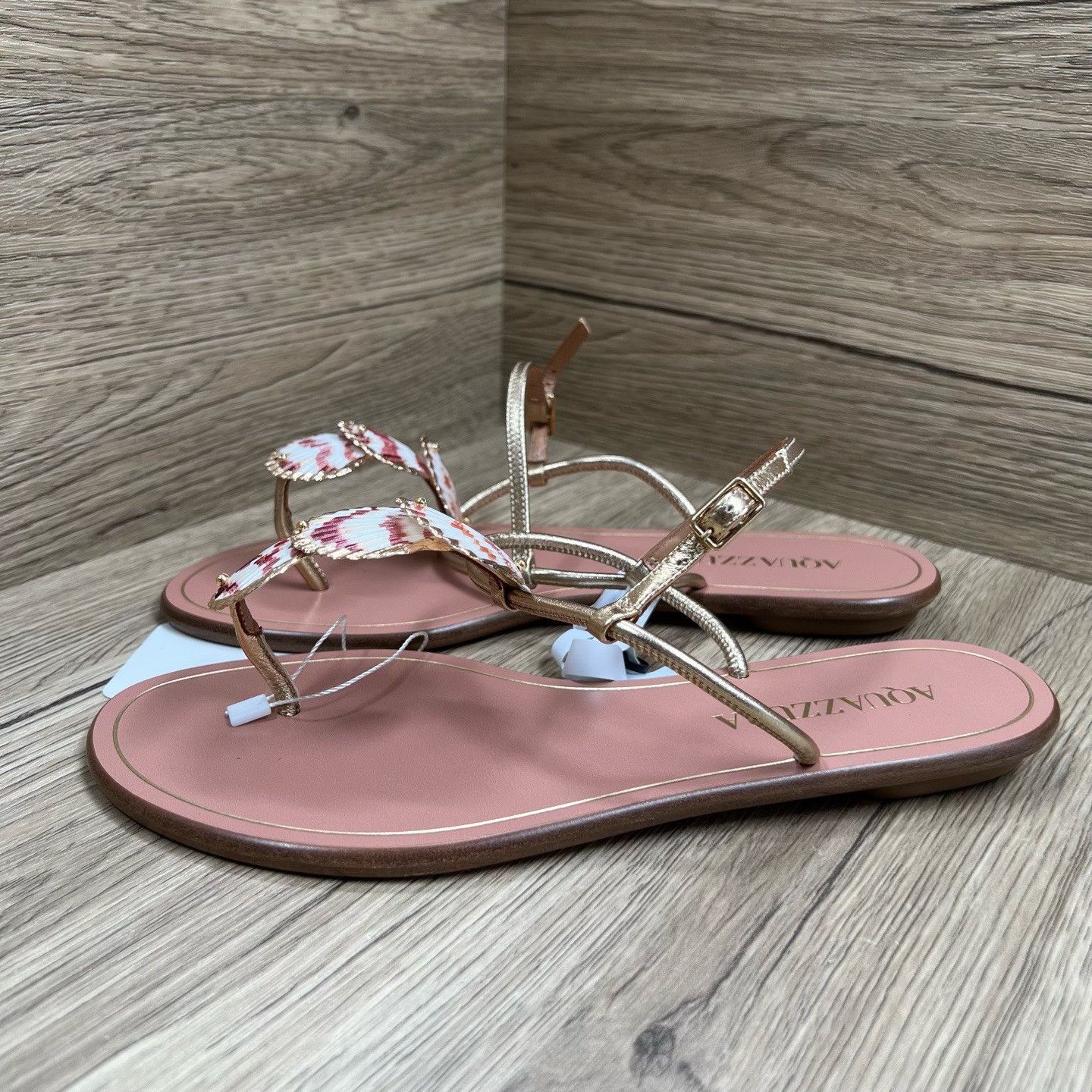 Aquazzura Aquazzura Shell Embellished Sandals Size 37 Size US 7 / IT 37 - 3 Thumbnail