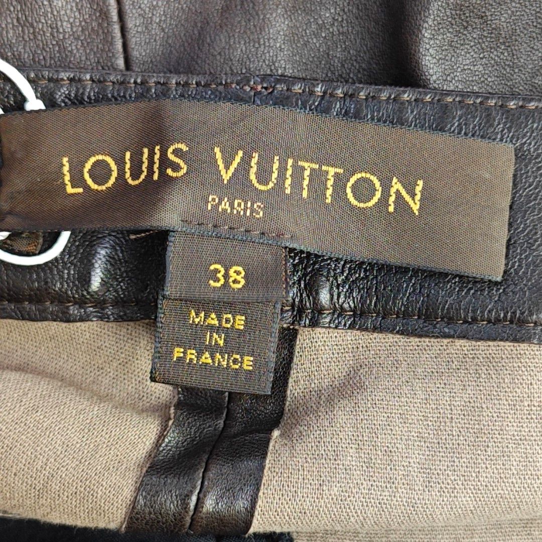 Louis Vuitton Louis Vuitton Lambskin Leather Pants Size 38 Size 27" / US 4 / IT 40 - 5 Thumbnail