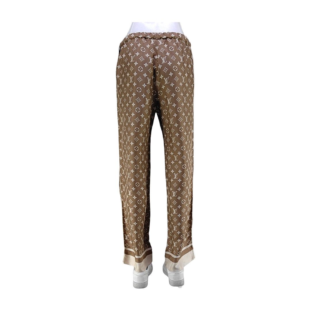Louis Vuitton Louis Vuitton Monogram Silk Pants Size 38 Size 27" / US 4 / IT 40 - 2 Thumbnail