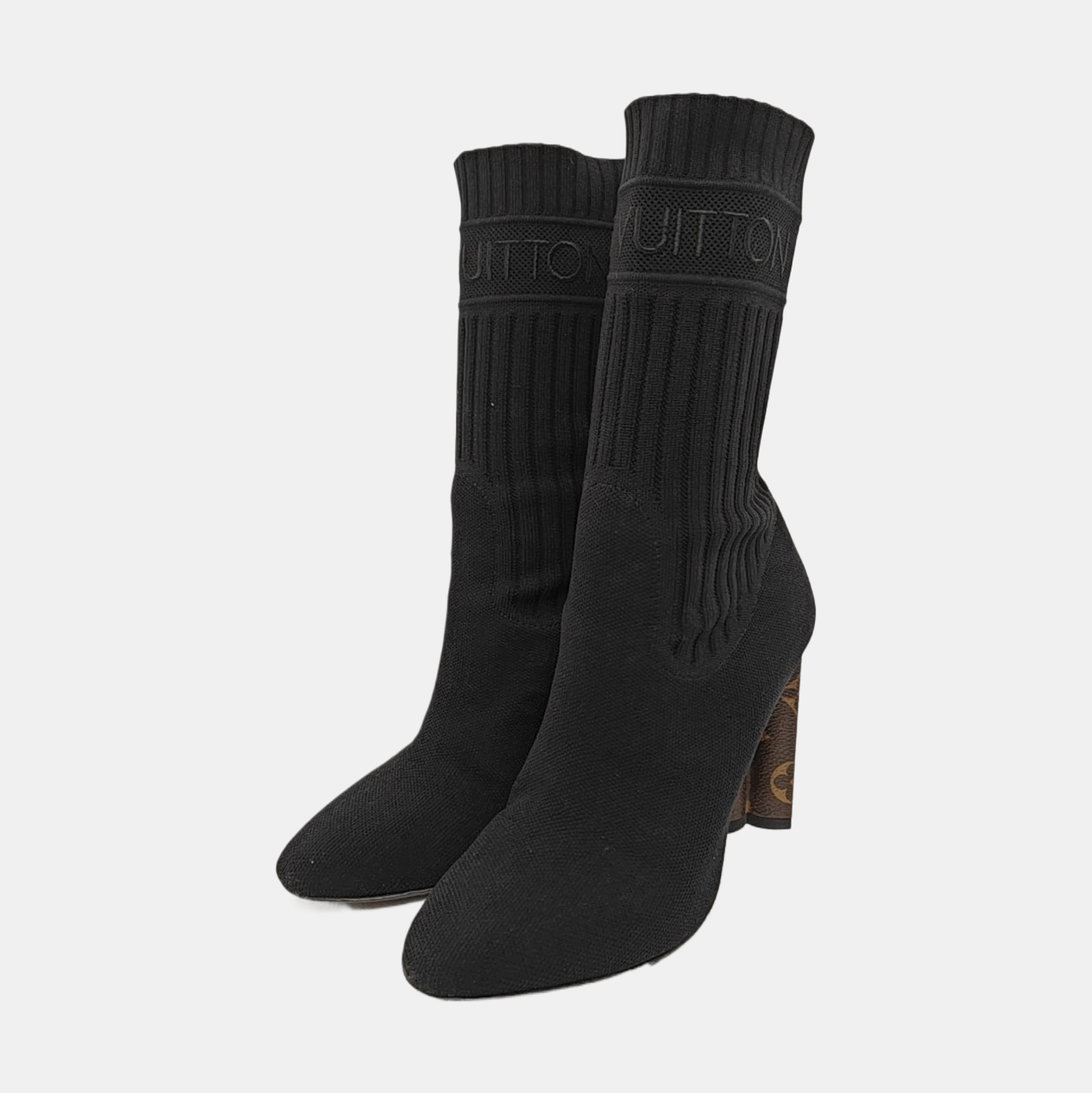 Louis Vuitton Louis Vuitton Monogram Heel Knit Boots Size 36 Size US 6 / IT 36 - 2 Thumbnail