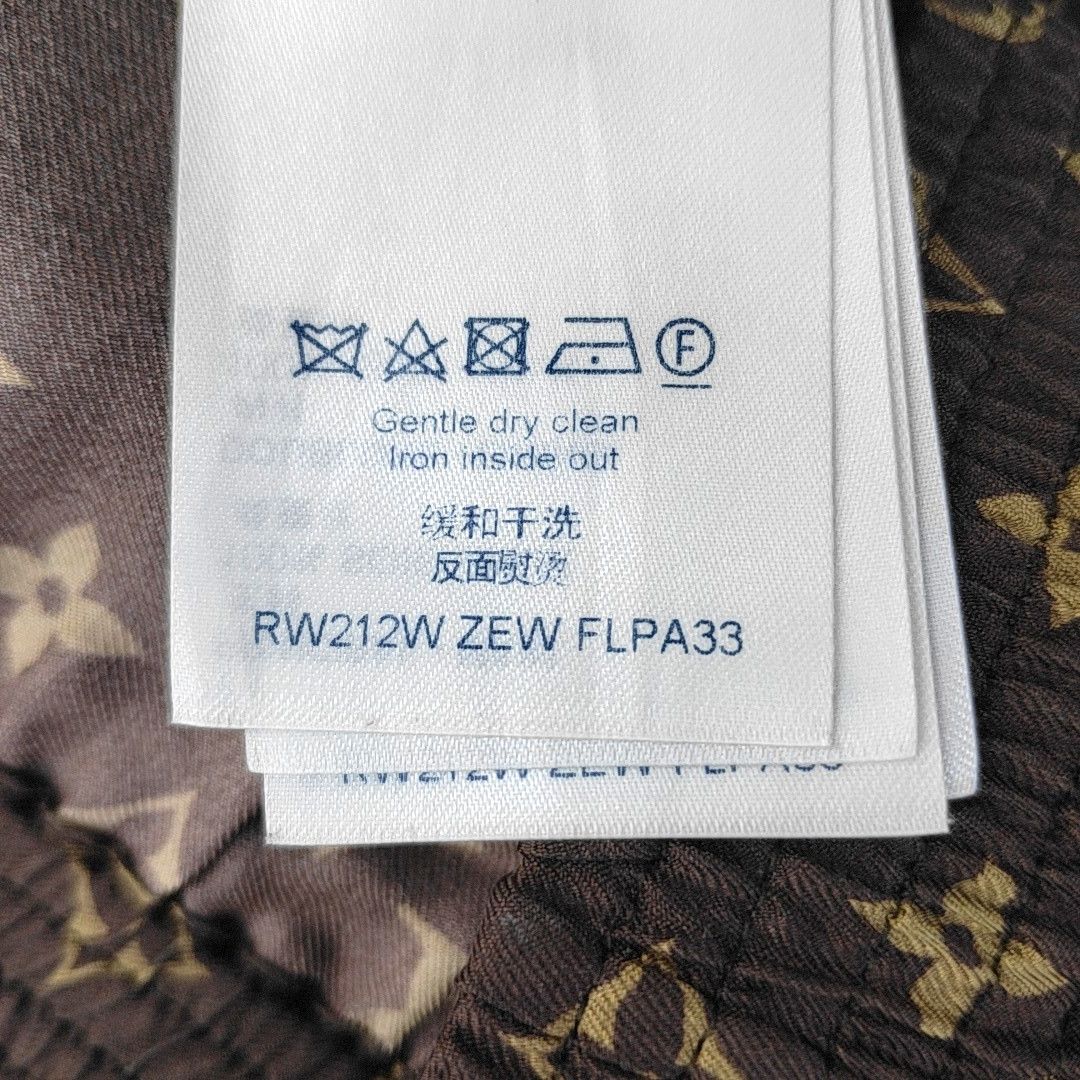 Louis Vuitton LOUIS VUITTON Monogram Print Silk Shorts Size 34 Size 24" / US 00 / IT 34 - 4 Thumbnail
