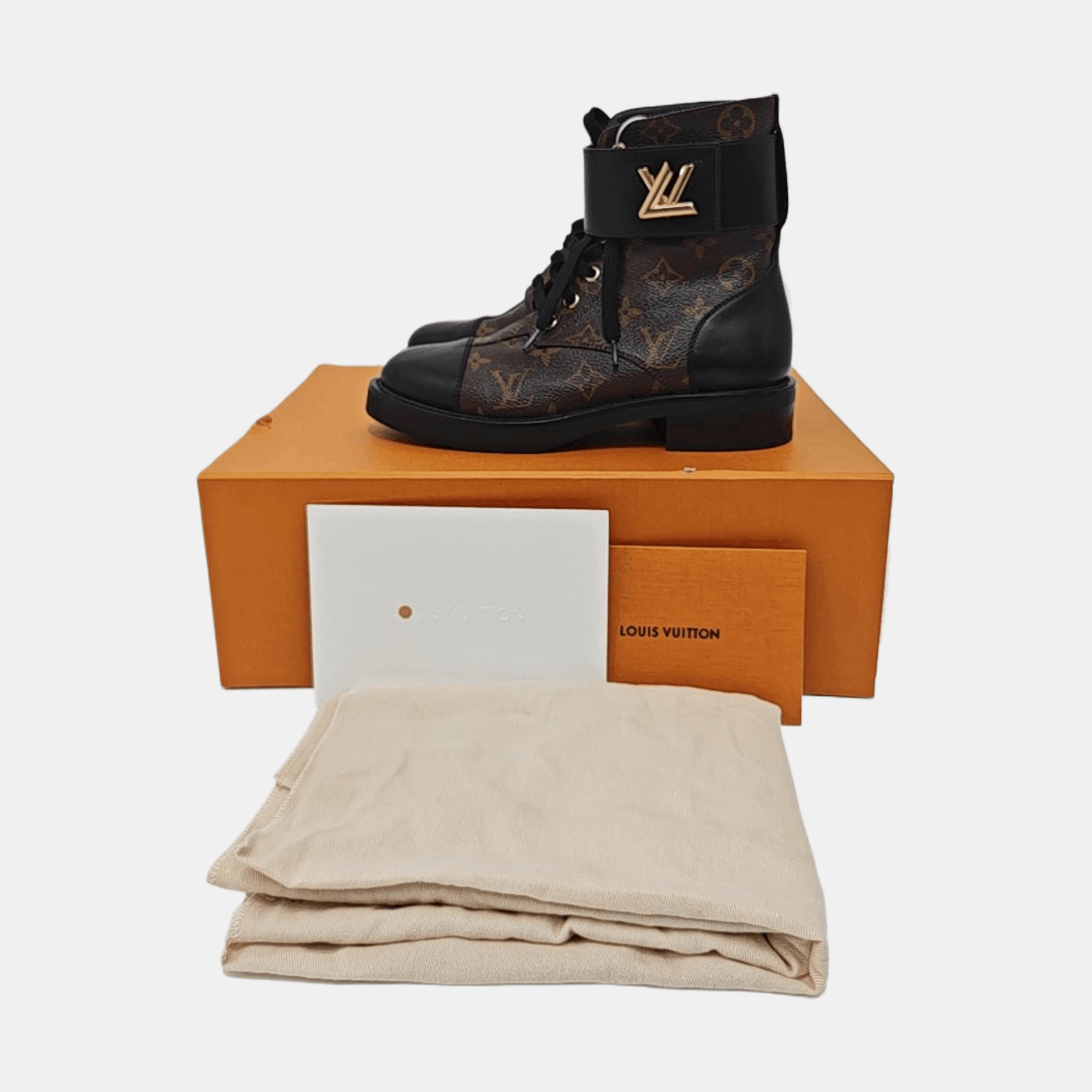Louis Vuitton Louis Vuitton Monogram Leather Boots Size 36 Size US 6 / IT 36 - 6 Thumbnail