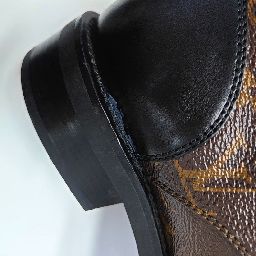 Louis Vuitton Louis Vuitton Monogram Leather Boots Size 36 Size US 6 / IT 36 - 7 Thumbnail