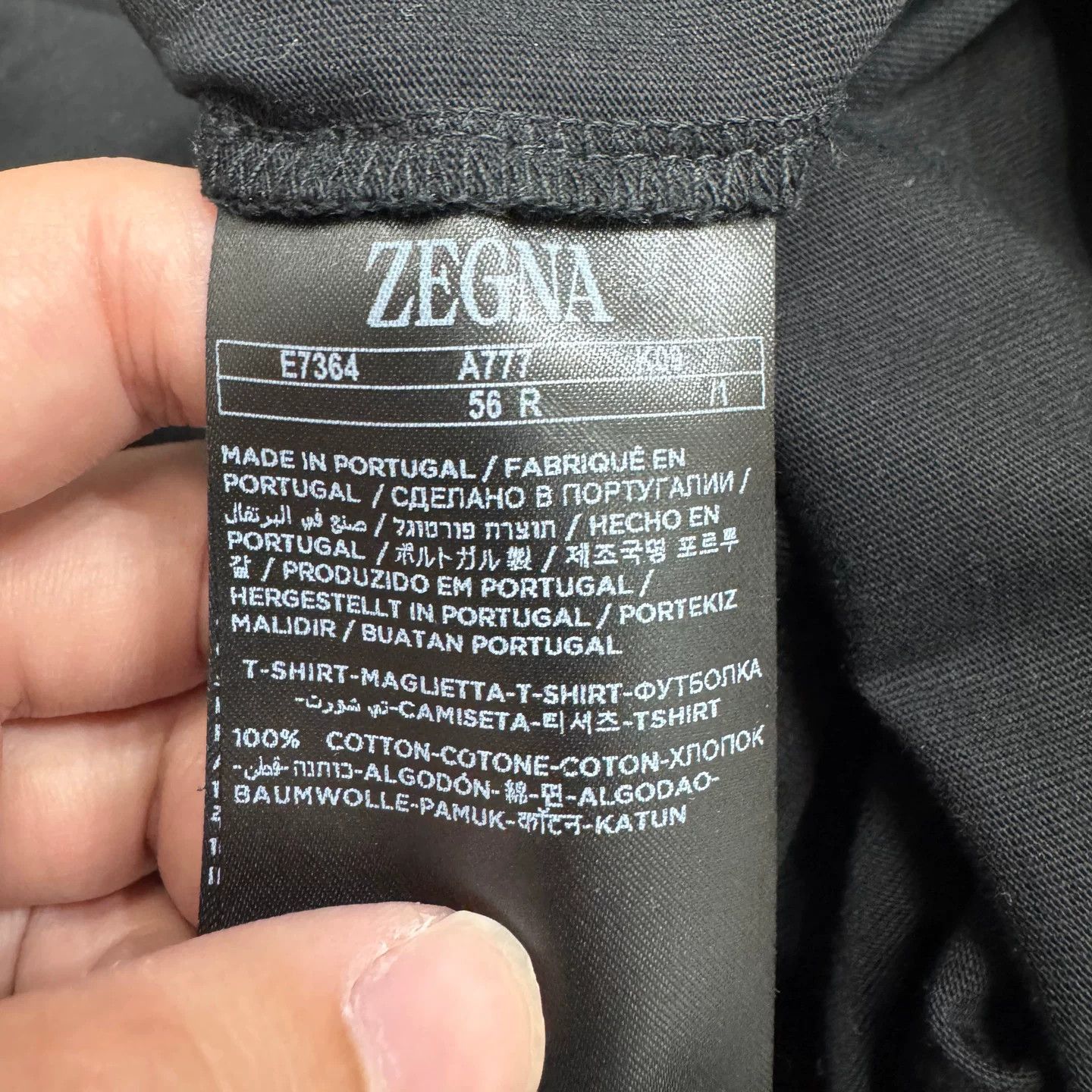 Z Zegna Zegna Logo Print T-Shirt Size XL Size US XL / EU 56 / 4 - 4 Thumbnail
