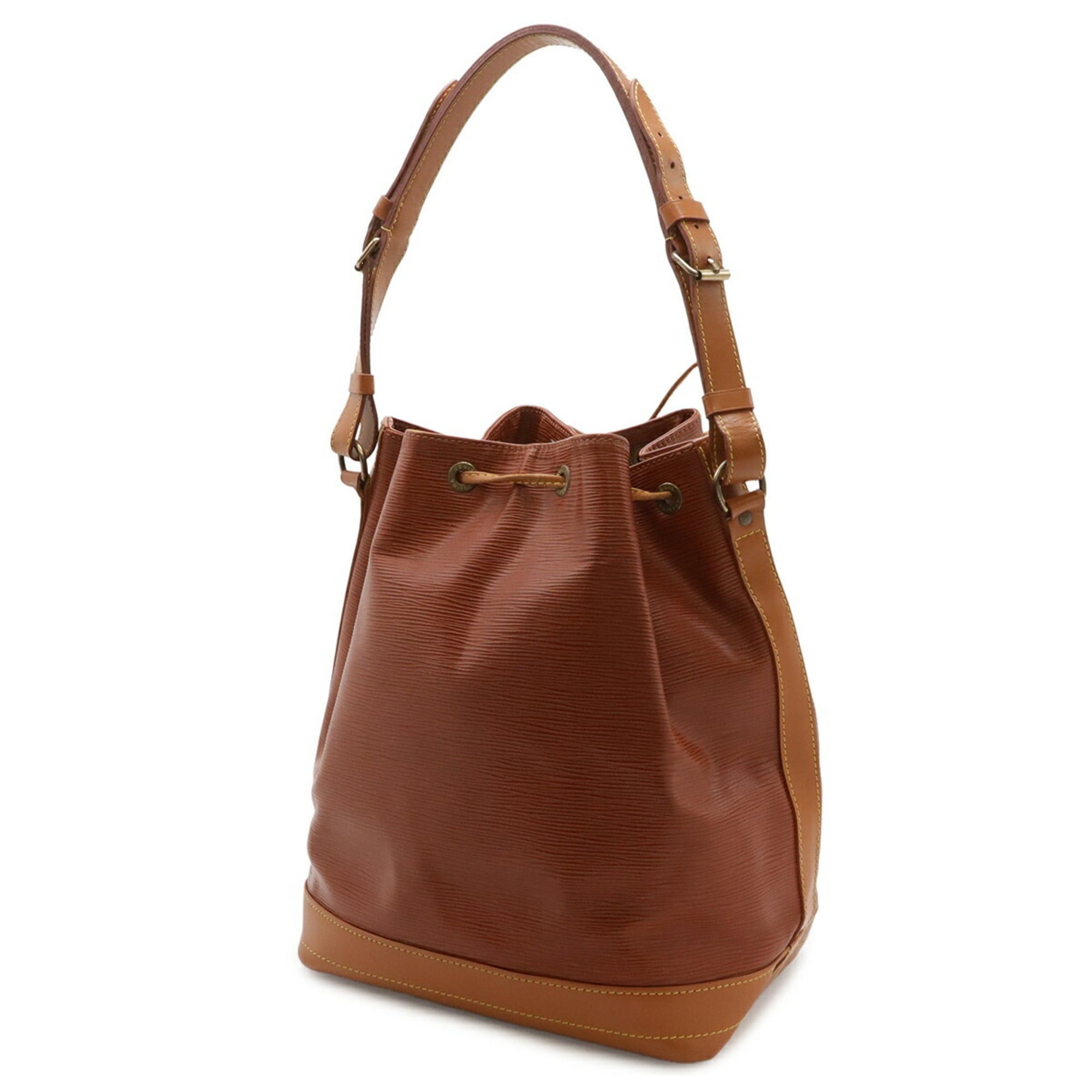 Louis Vuitton Louis Vuitton Epi Noe Shoulder Bag, Bicolor Leather, Kenya Brown & Zipangu Gold, M44028 Size ONE SIZE - 3 Thumbnail