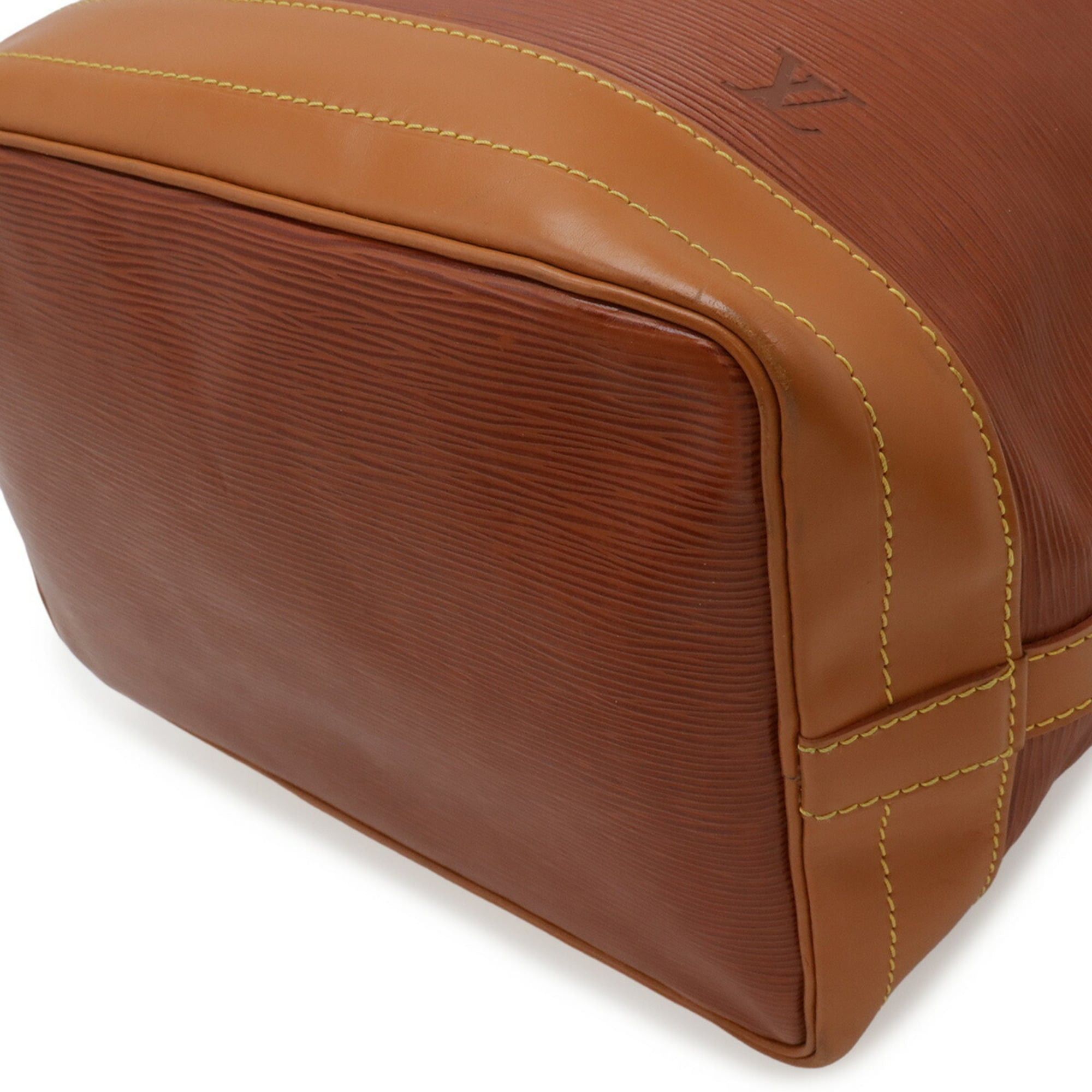Louis Vuitton Louis Vuitton Epi Noe Shoulder Bag, Bicolor Leather, Kenya Brown & Zipangu Gold, M44028 Size ONE SIZE - 4 Thumbnail