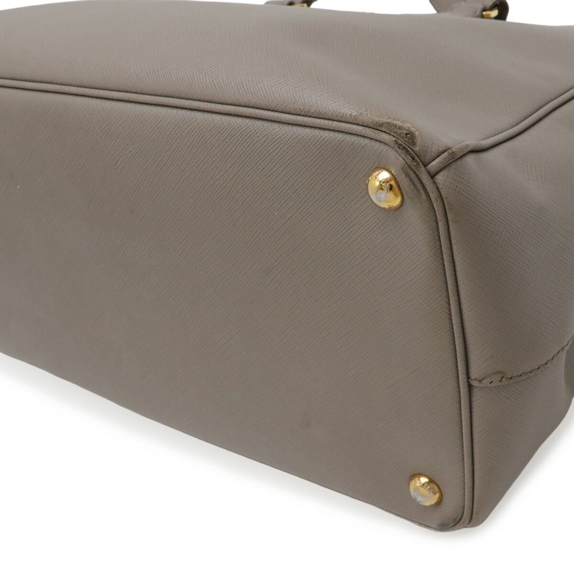 Prada PRADA Galleria Medium Handbag/Shoulder Bag, Saffiano Leather, Argilla, Greige, 1BA786 Size ONE SIZE - 4 Thumbnail