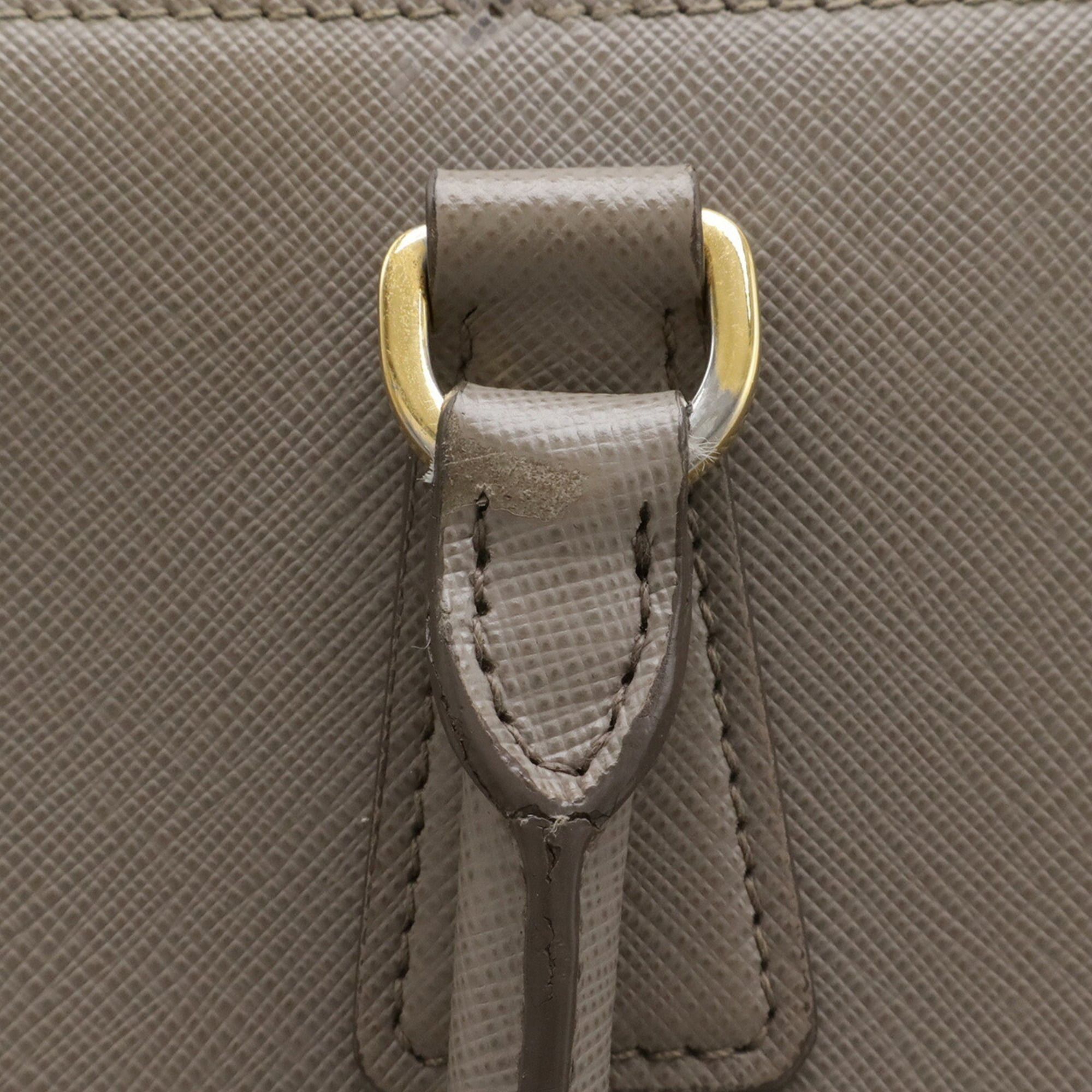 Prada PRADA Galleria Medium Handbag/Shoulder Bag, Saffiano Leather, Argilla, Greige, 1BA786 Size ONE SIZE - 7 Thumbnail