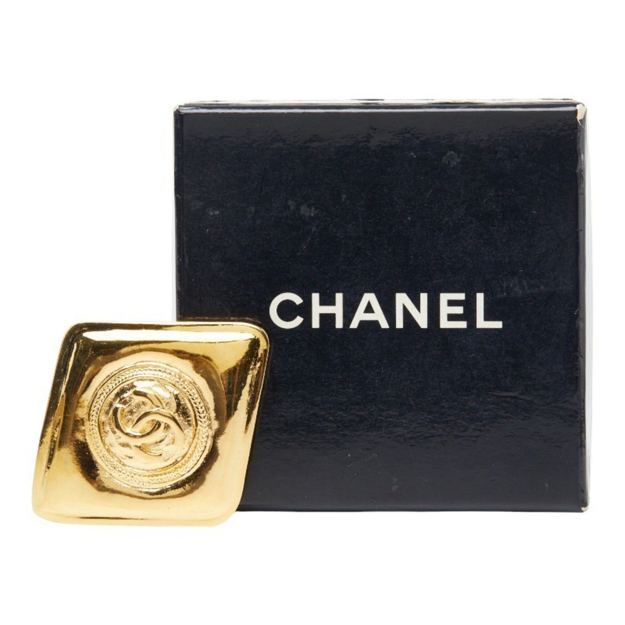 Chanel Chanel Coco Mark Diamond Brooch Gold Plated Women's CHANEL Size ONE SIZE - 5 Thumbnail