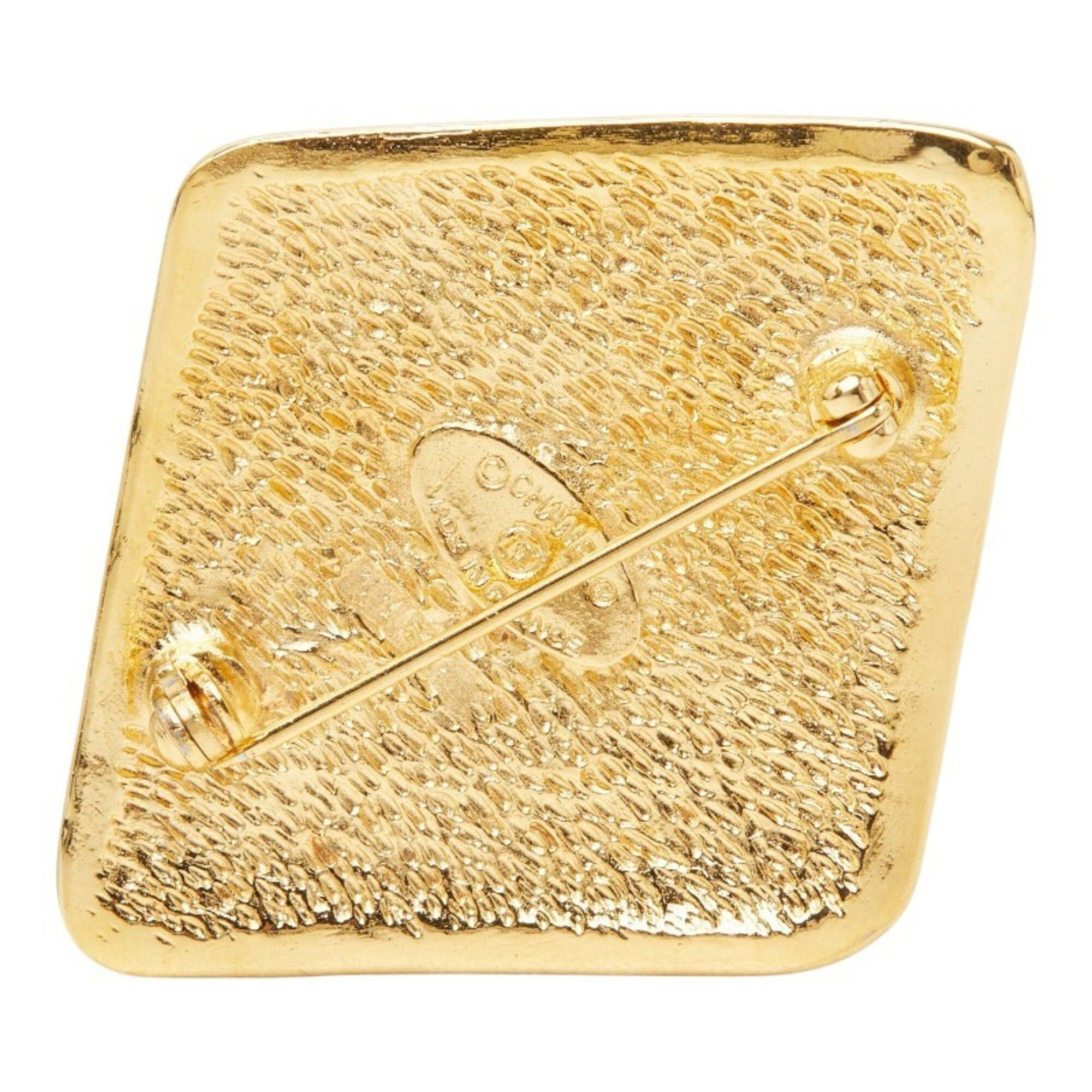 Chanel Chanel Coco Mark Diamond Brooch Gold Plated Women's CHANEL Size ONE SIZE - 2 Thumbnail