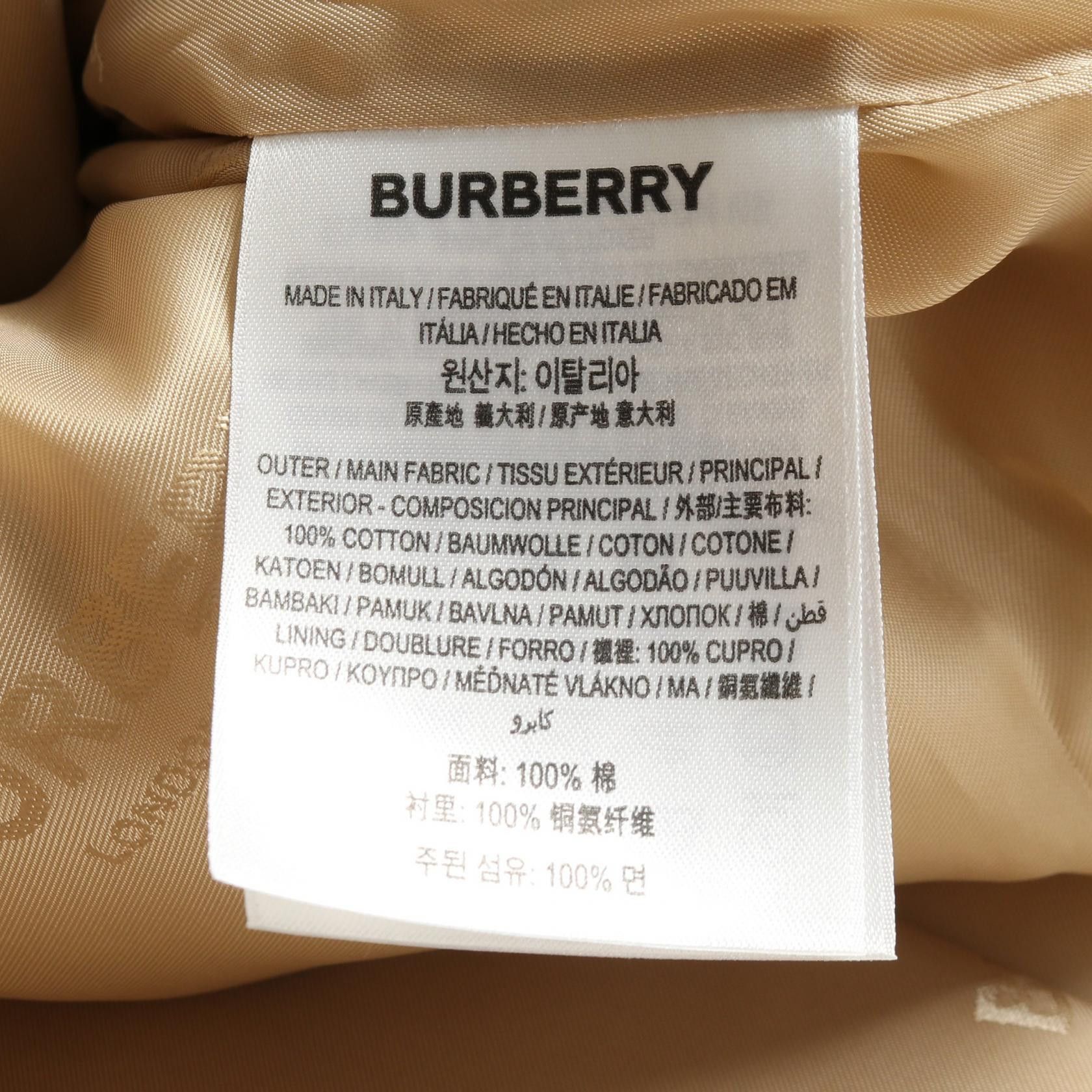 Burberry Burberry Burberry Cotton Gabardine Trench Coat Textile Outerwear 80545656 DUTY FREE for USA Size ONE SIZE - 4 Thumbnail