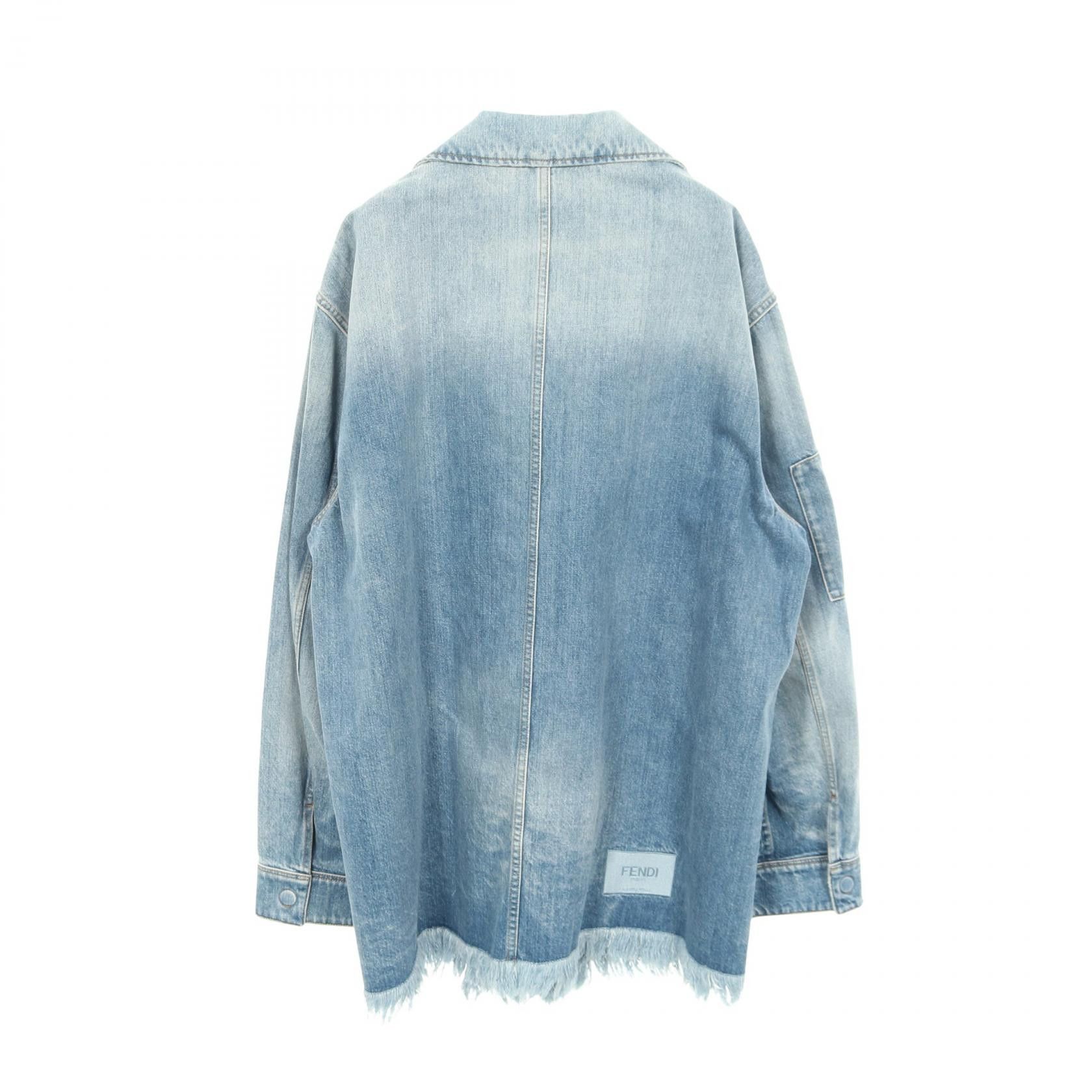 Fendi Fendi Fendi Cotton Denim Jacket Textile Outerwear FW1225AN4W DUTY FREE for USA Size ONE SIZE - 2 Thumbnail