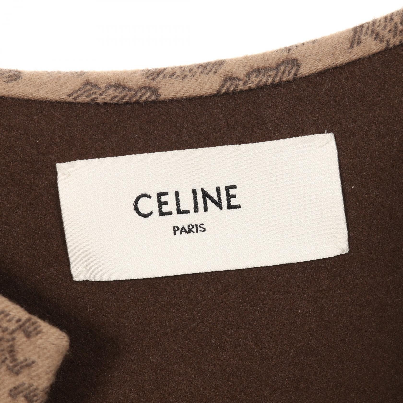 Celine Celine Celine Triomphe Wool Coat Textile Outerwear DUTY FREE for USA Size ONE SIZE - 3 Thumbnail