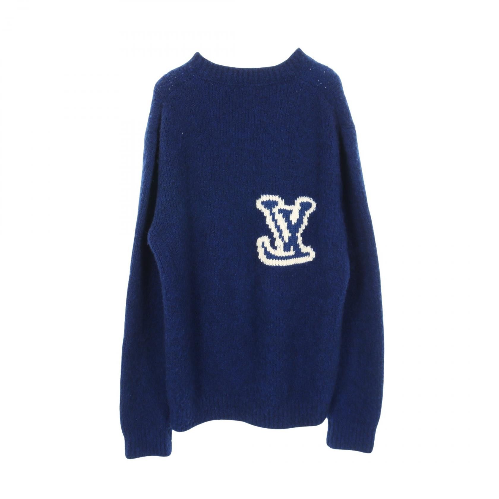 Louis Vuitton Louis Vuitton Louis Vuitton LV Intarsia Wool Knitwear Textile Tops RM202M DUTY FREE for USA Size ONE SIZE - 2 Thumbnail