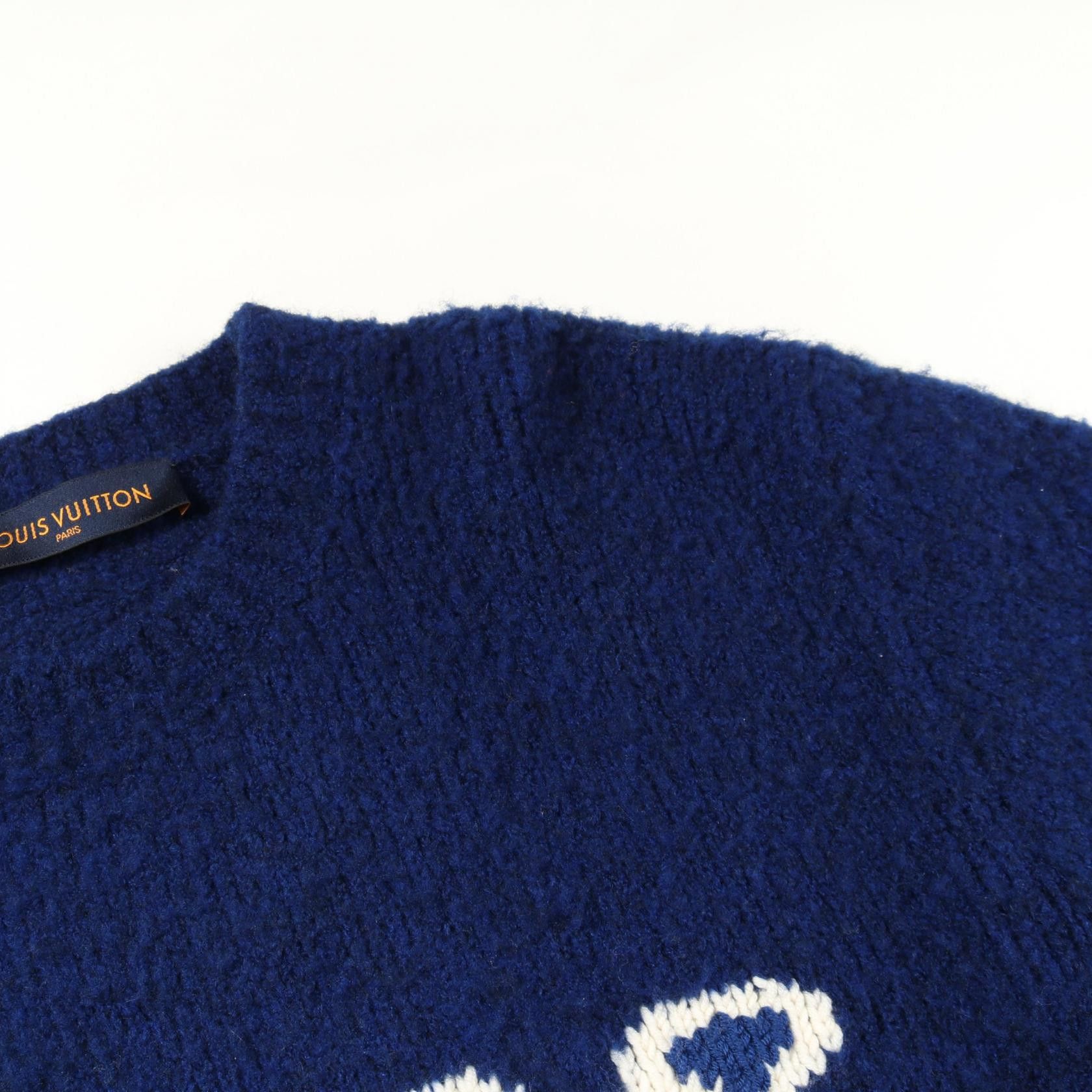 Louis Vuitton Louis Vuitton Louis Vuitton LV Intarsia Wool Knitwear Textile Tops RM202M DUTY FREE for USA Size ONE SIZE - 6 Thumbnail