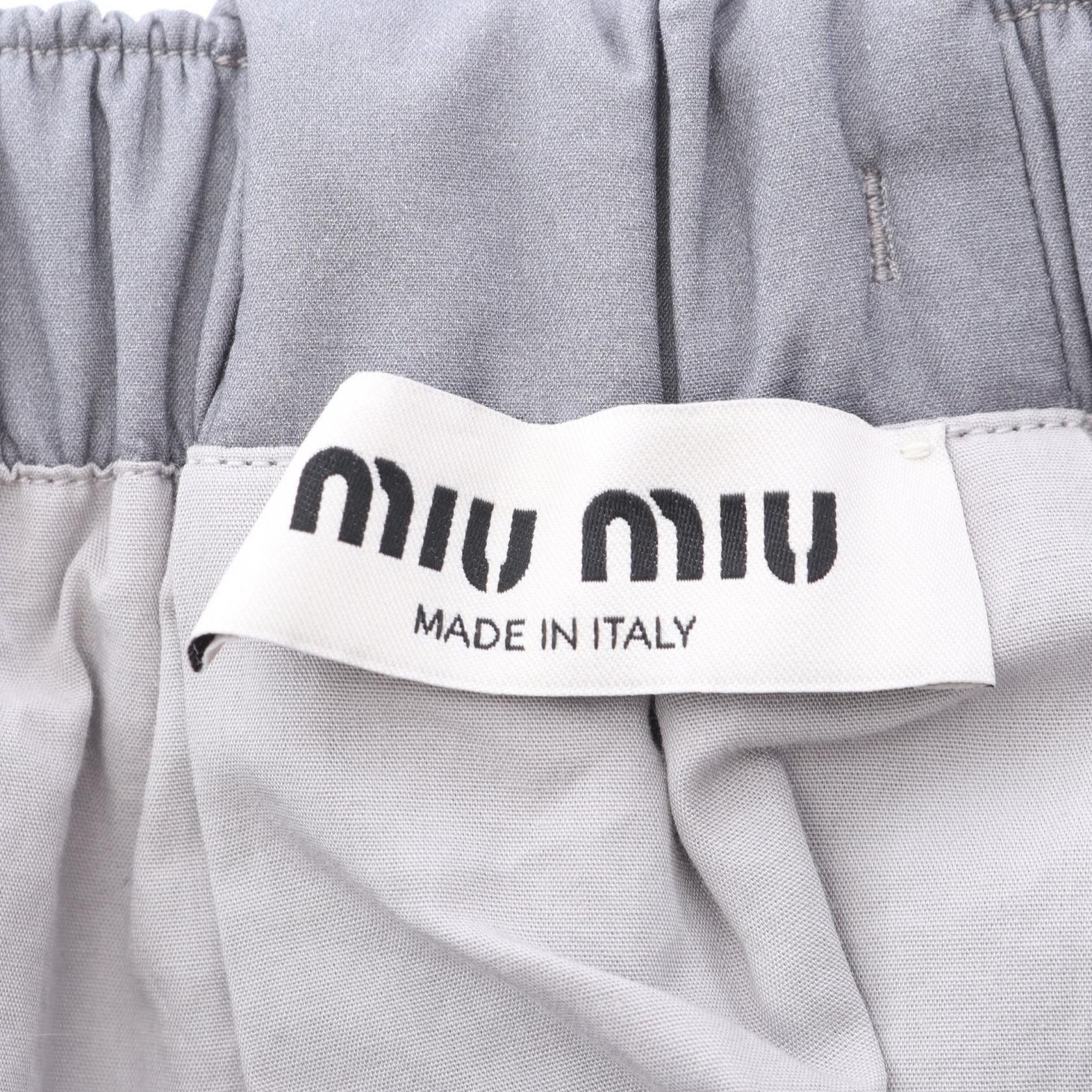 Miu Miu Miu Miu Miu Miu Cotton Skirt Textile Skirts DUTY FREE for USA Size ONE SIZE - 3 Thumbnail