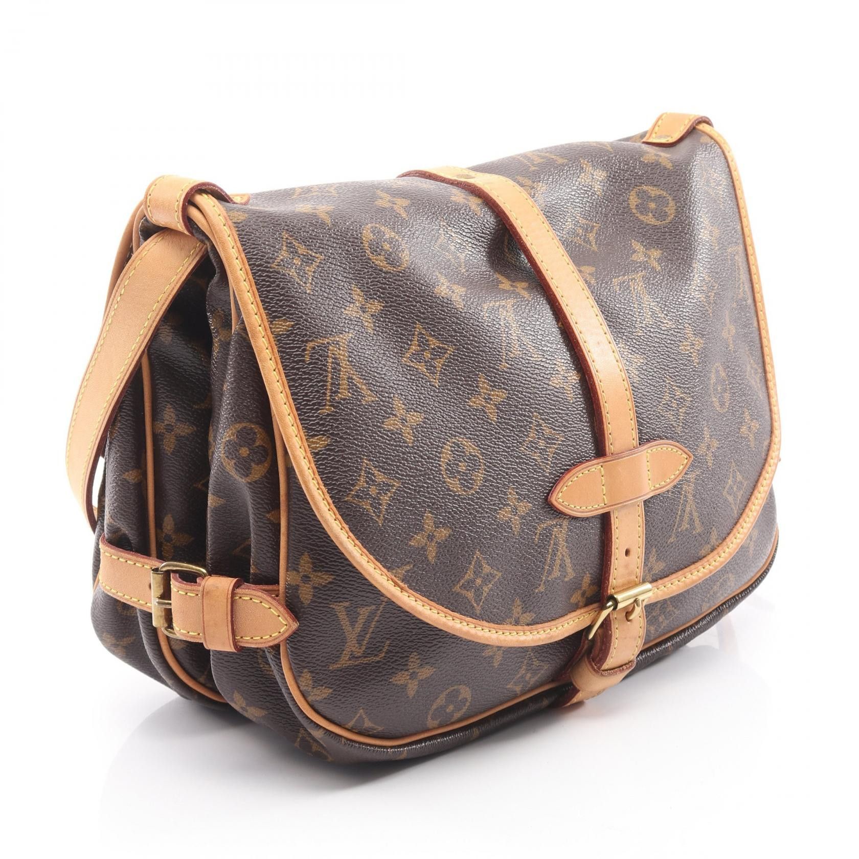 Louis Vuitton Louis Vuitton Louis Vuitton Saumur 30 Monogram Shoulder Bag Textile Shoulder Bag M42256 DUTY FREE for USA Size ONE SIZE - 2 Thumbnail