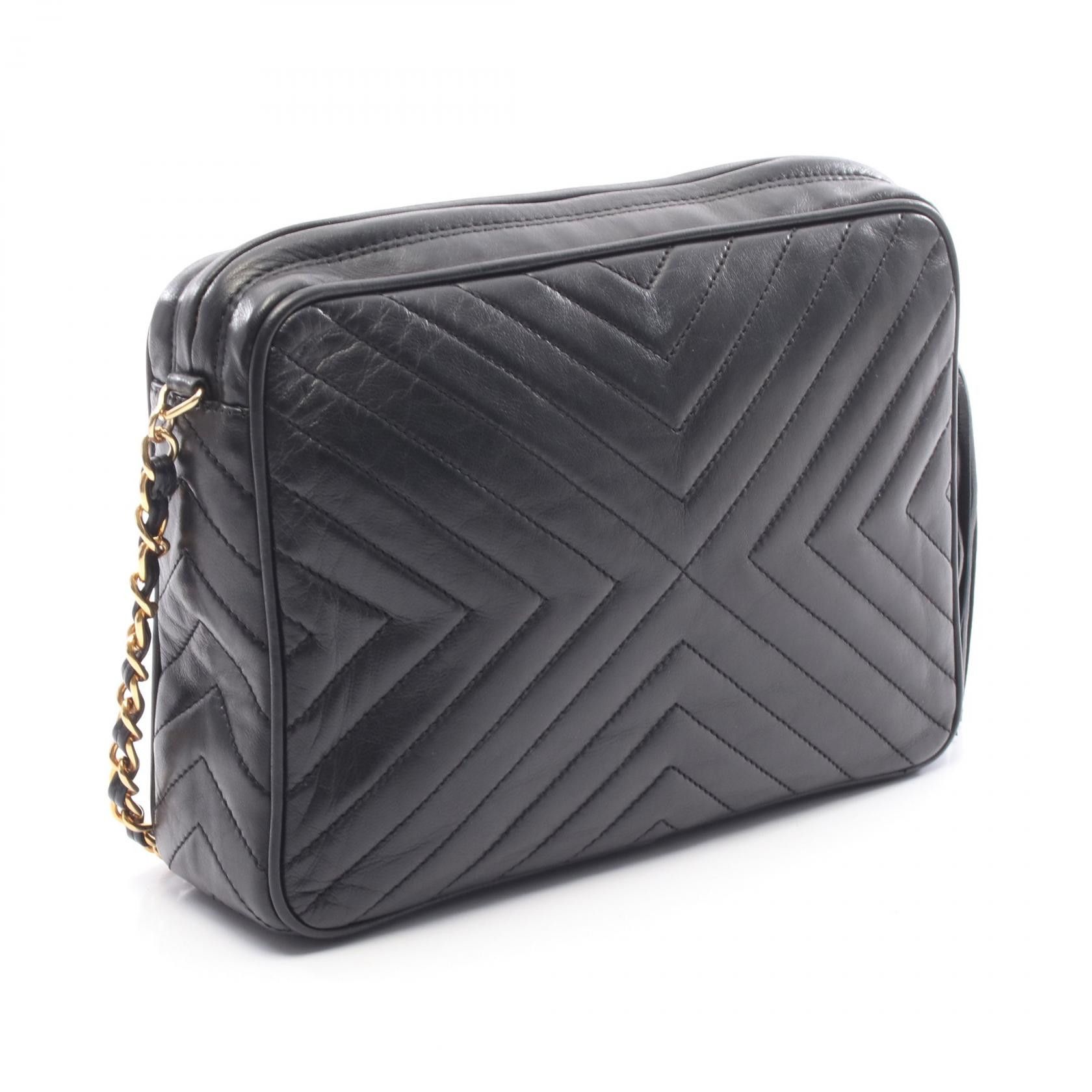 Chanel Chanel Chanel V Stitch Lambskin Shoulder Bag Leather Shoulder Bag DUTY FREE for USA Size ONE SIZE - 2 Thumbnail