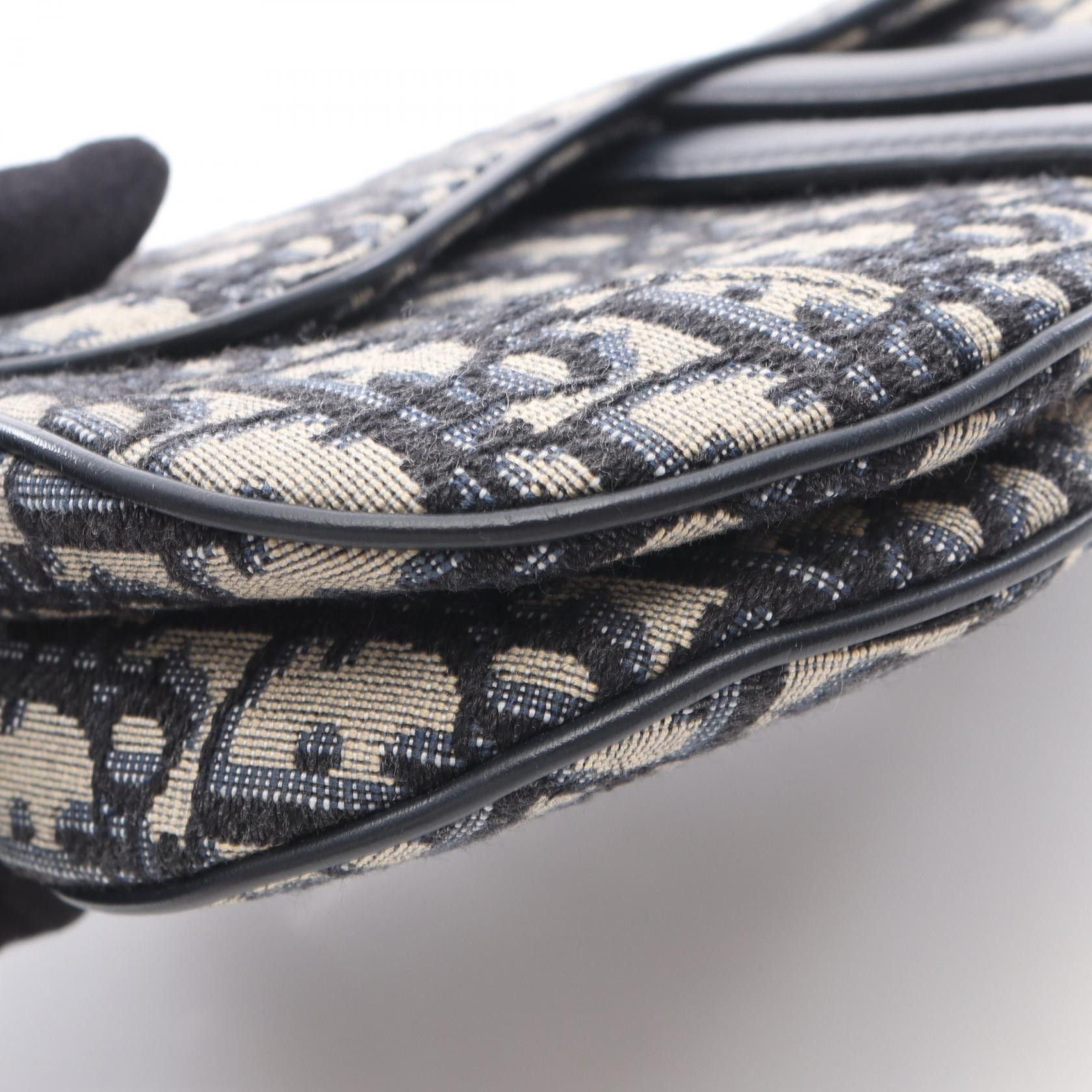 Dior Dior Dior Saddle Bag Oblique Jacquard Leather Handbag Textile Handbag DUTY FREE for USA Size ONE SIZE - 8 Thumbnail