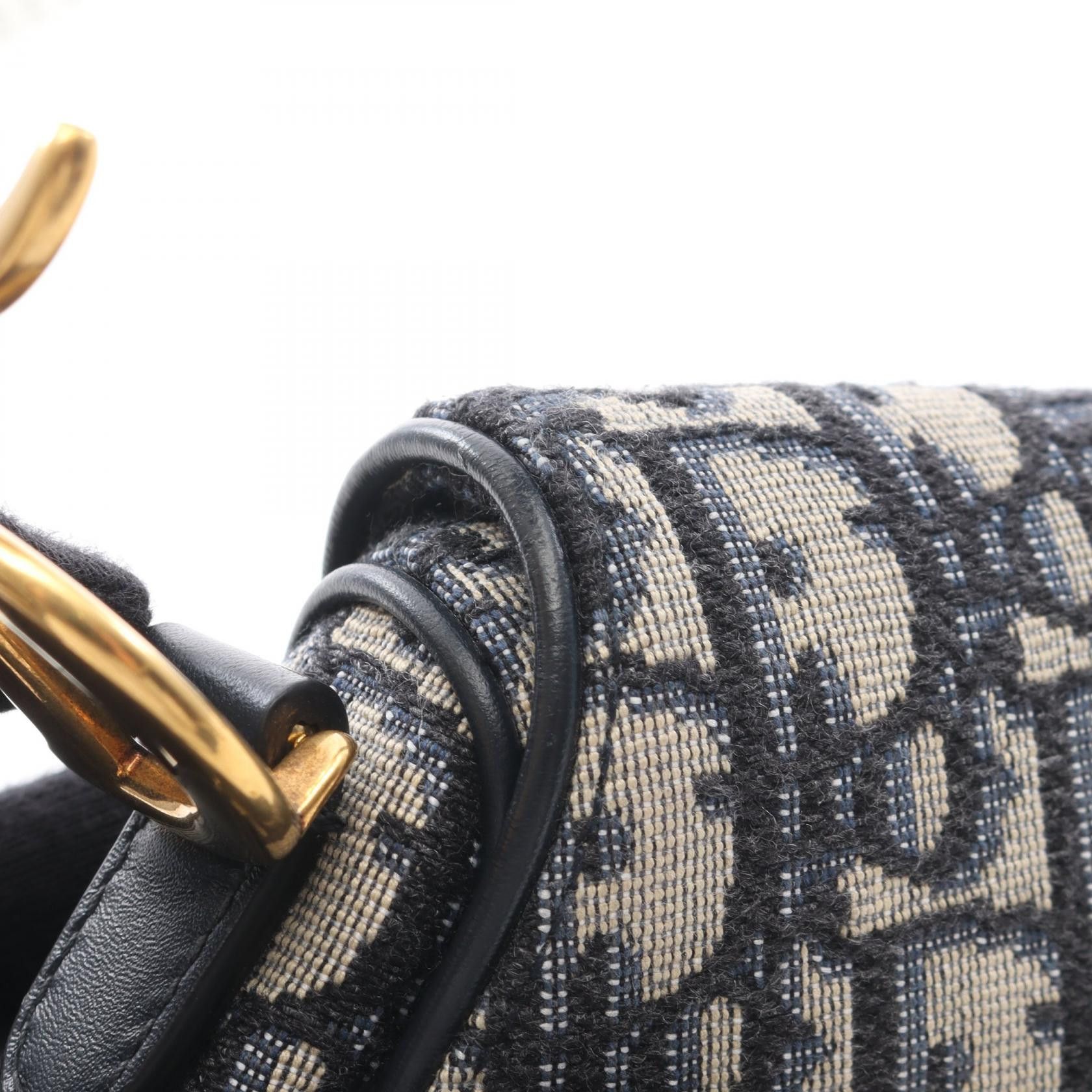 Dior Dior Dior Saddle Bag Oblique Jacquard Leather Handbag Textile Handbag DUTY FREE for USA Size ONE SIZE - 9 Thumbnail