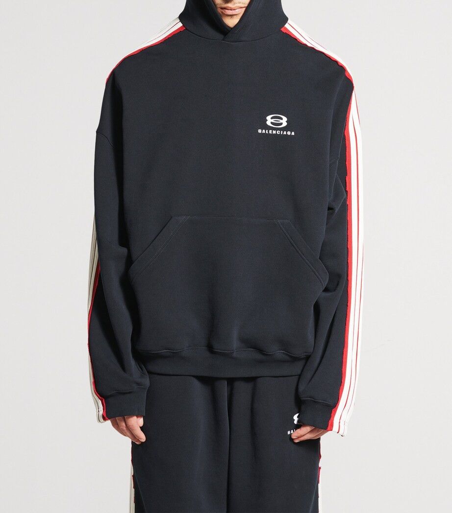 Balenciaga Oversized Cotton Unity Sports Icon Hoodie in black Size US XL / EU 56 / 4 - 3 Thumbnail