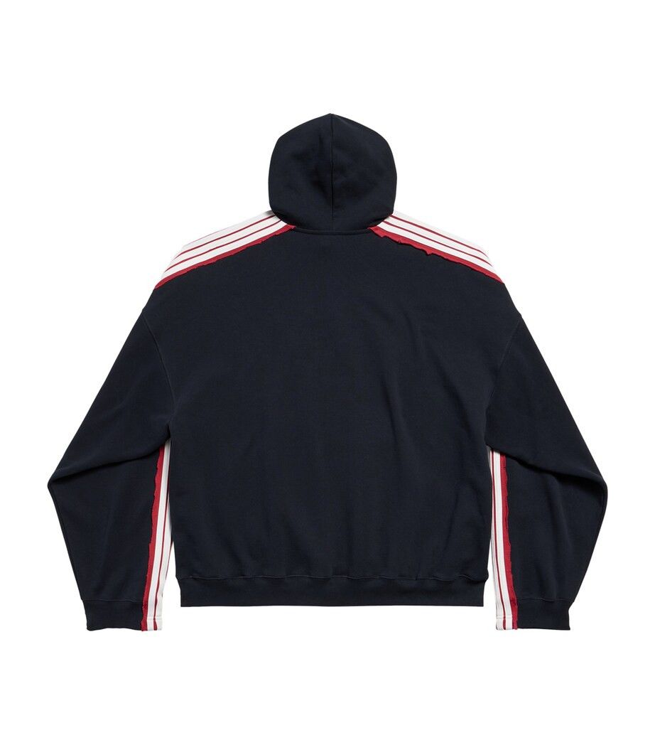 Balenciaga Oversized Cotton Unity Sports Icon Hoodie in black Size US XL / EU 56 / 4 - 2 Thumbnail