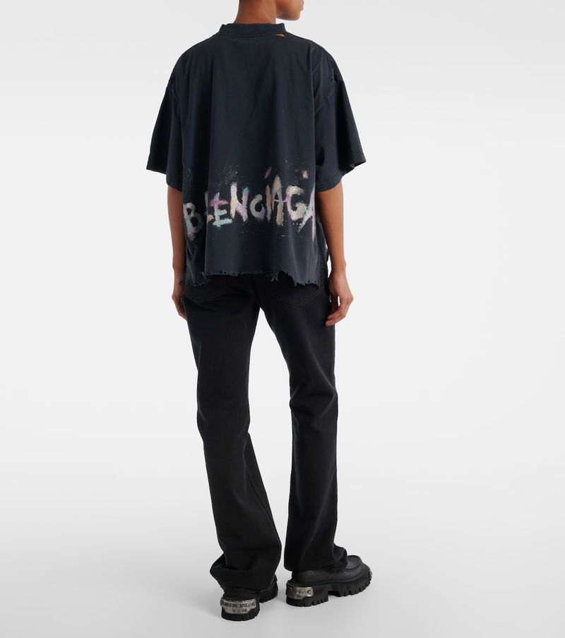 Balenciaga Nail Polish Cotton T-Shirt Size US XS / EU 42 / 0 - 4 Thumbnail