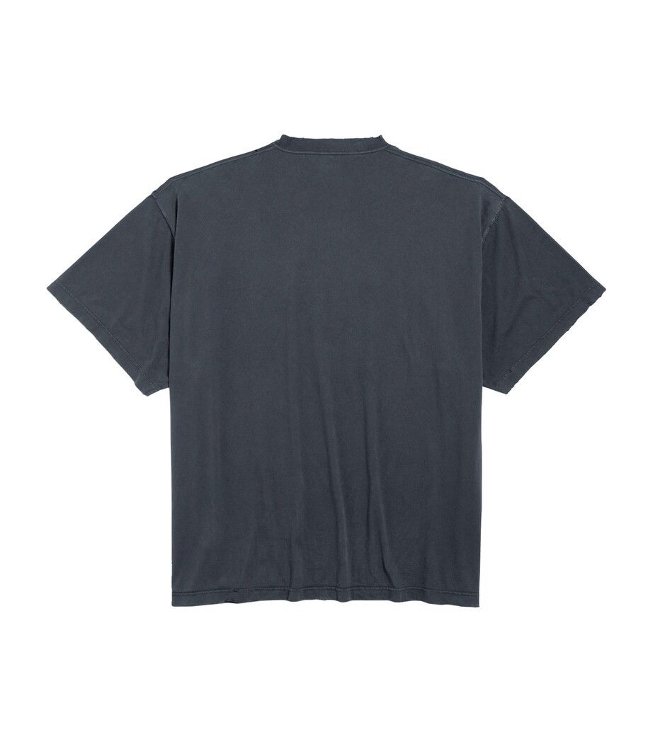 Balenciaga Oversized Fashion Designer Painted Logo T-Shirt Size US M / EU 48-50 / 2 - 2 Thumbnail